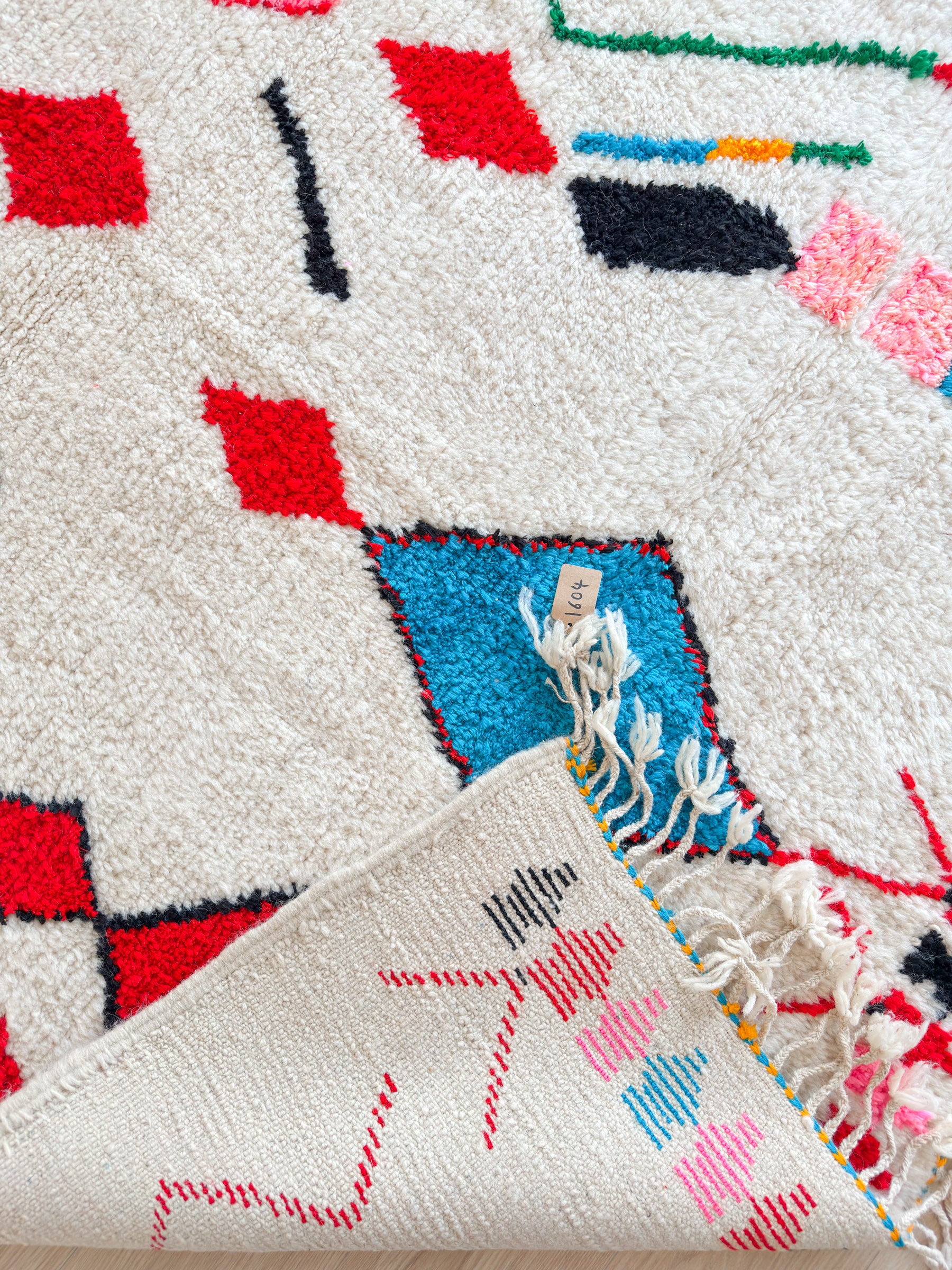 Colorful Berber rug 158 x 271 cm - n°1604