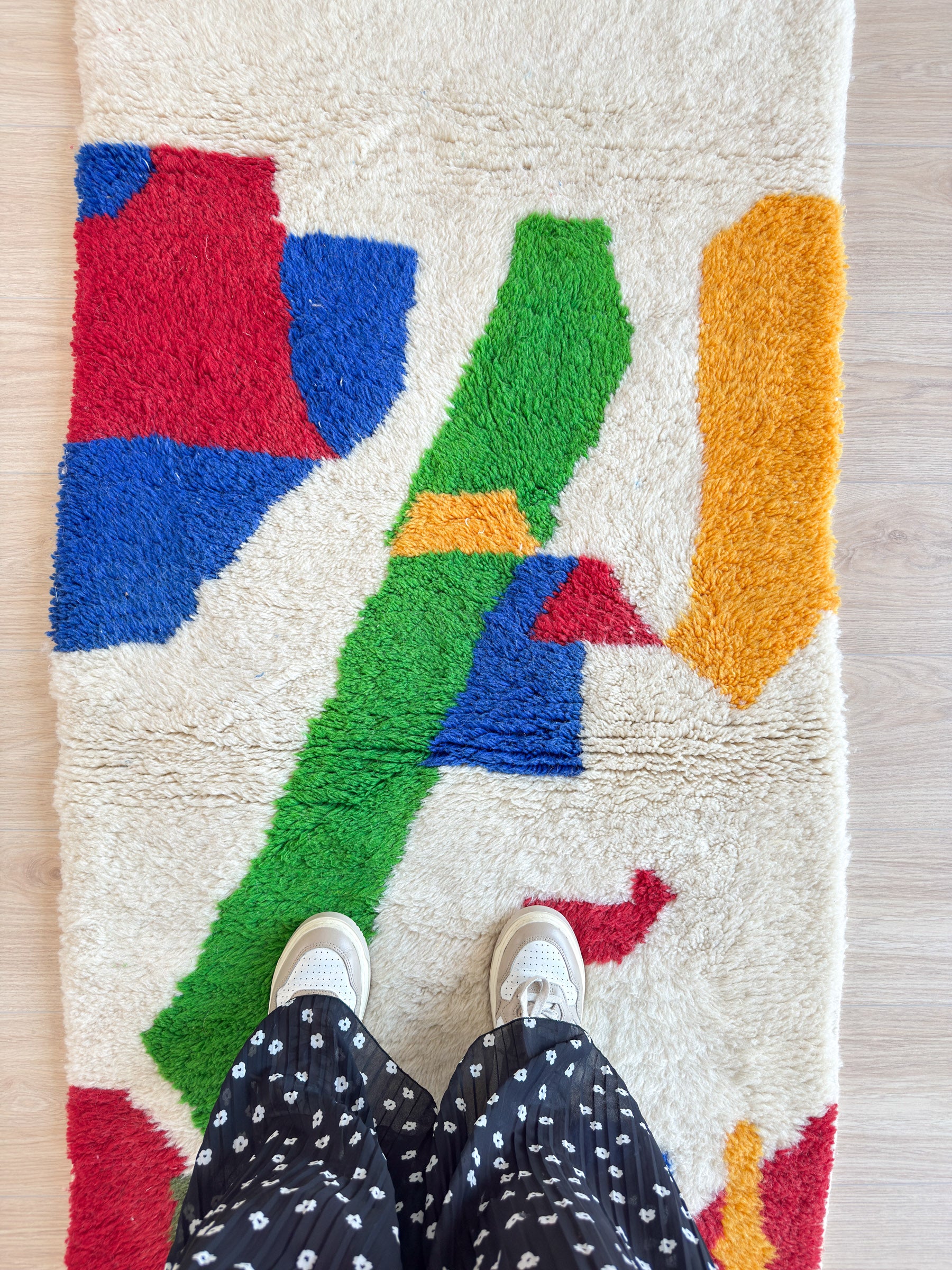 Bunter Berber-Flurteppich 81 x 260 cm – Nr. 1286