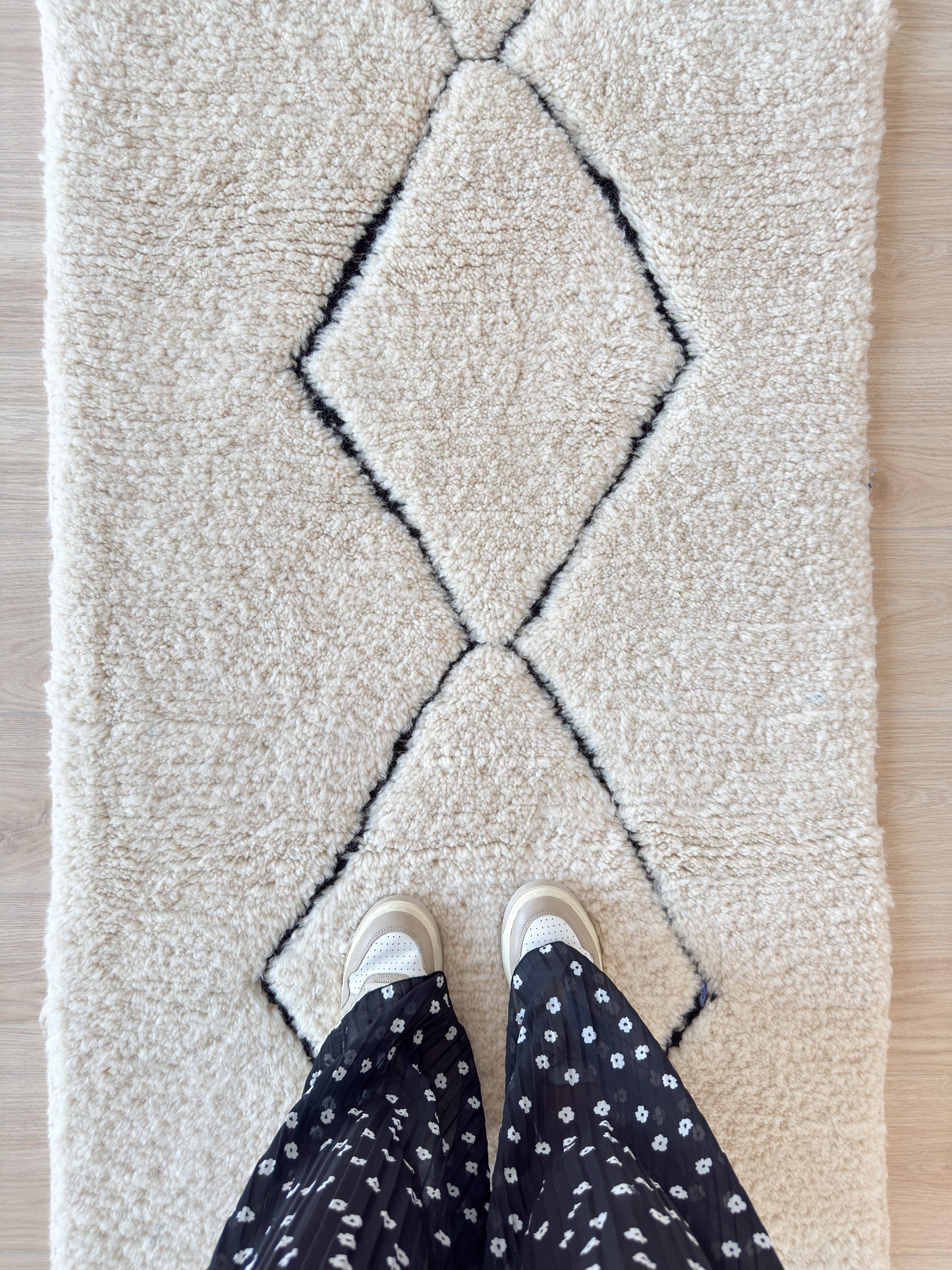 Tapis de couloir Beni Ouarain 85 x 254 cm - n°1709