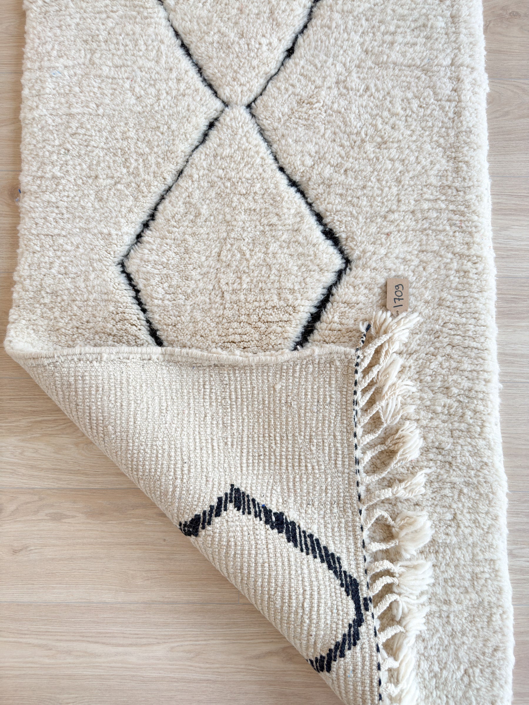 Tapis de couloir Beni Ouarain 85 x 254 cm - n°1709