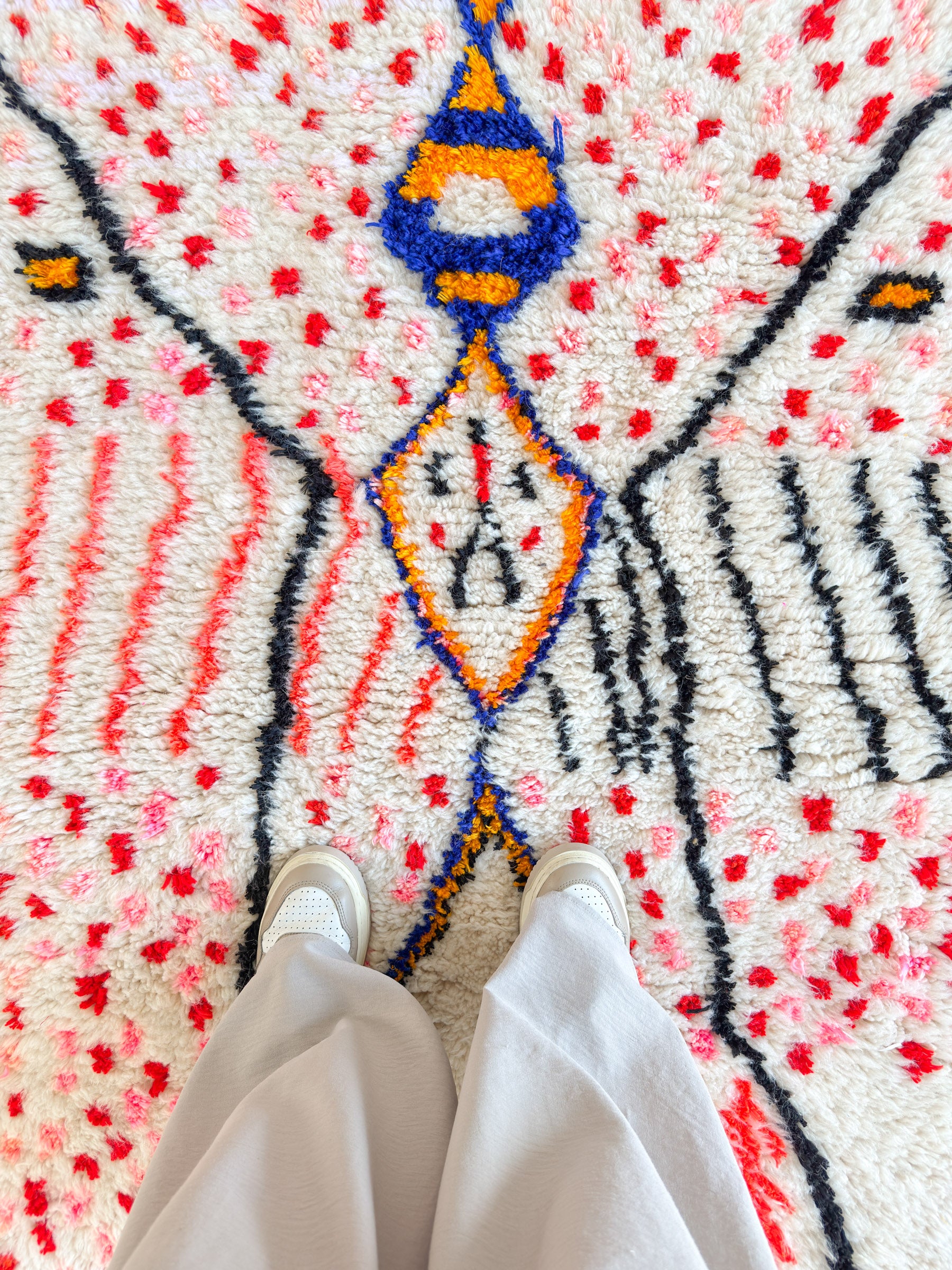 Colorful Berber rug 103 x 160 cm - no. 2138