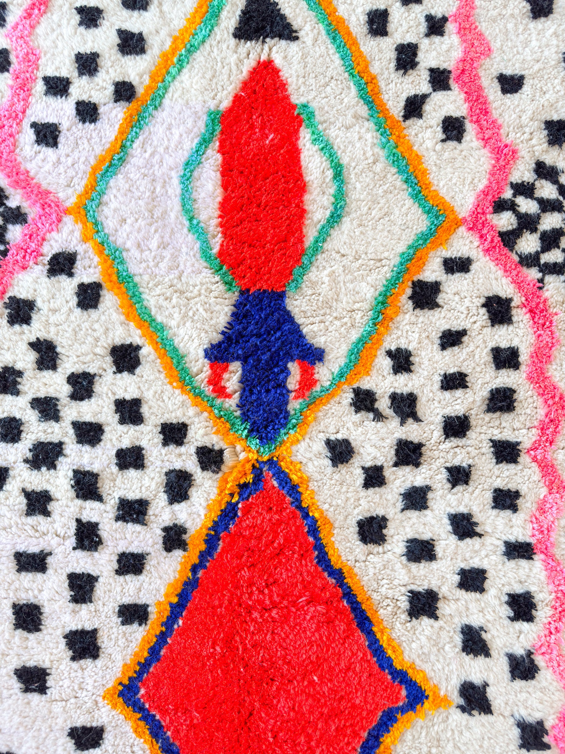 Bunter Berberteppich 206 x 328 cm - Nr. 2187