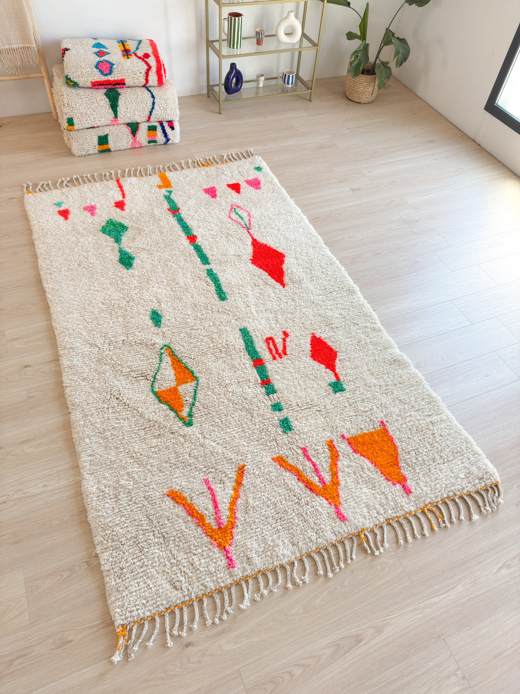 Bunter Berberteppich 160 x 277 cm - Nr. 2172