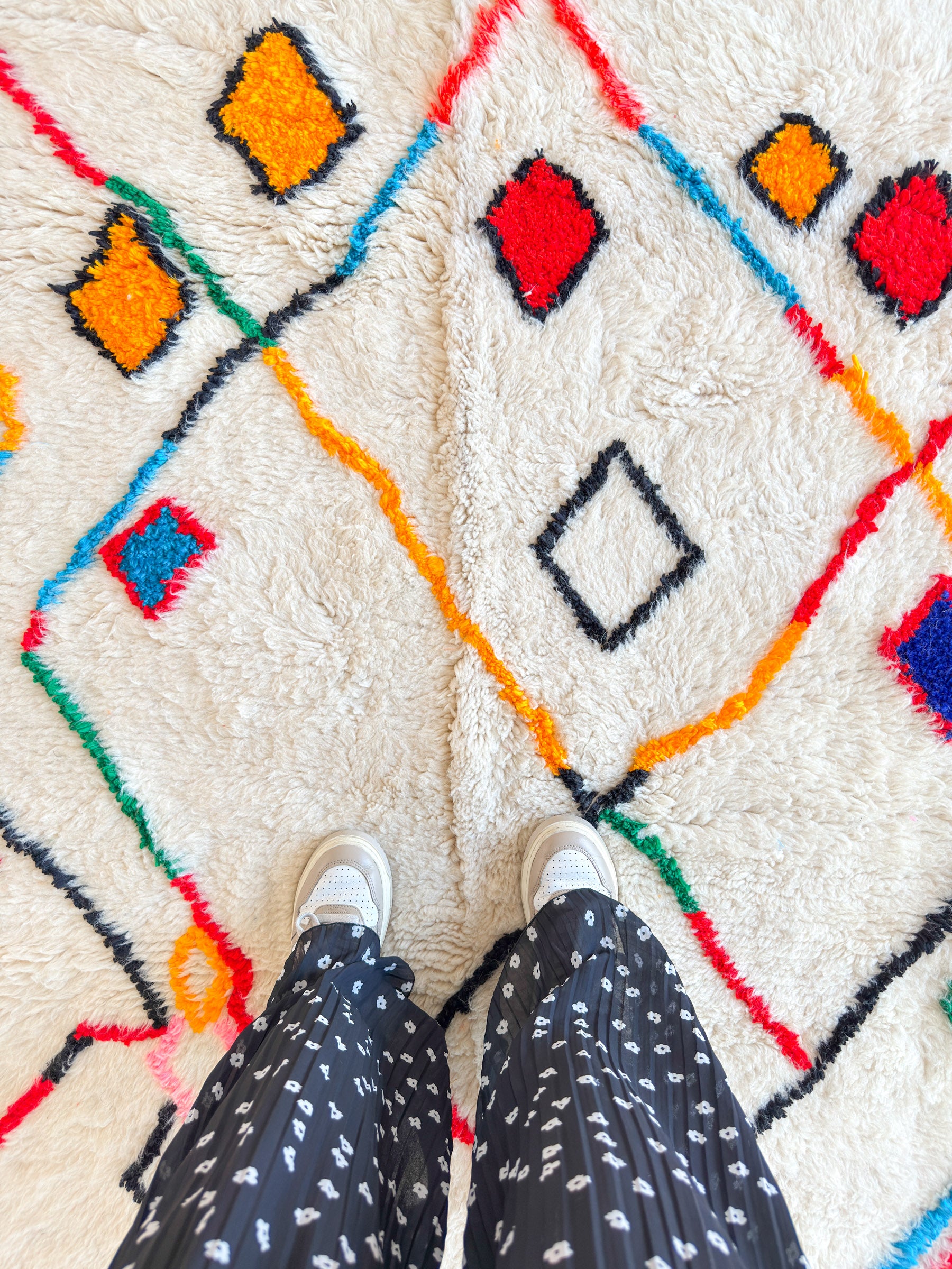 Tapis berbère coloré 195 x 322 cm - n°1422