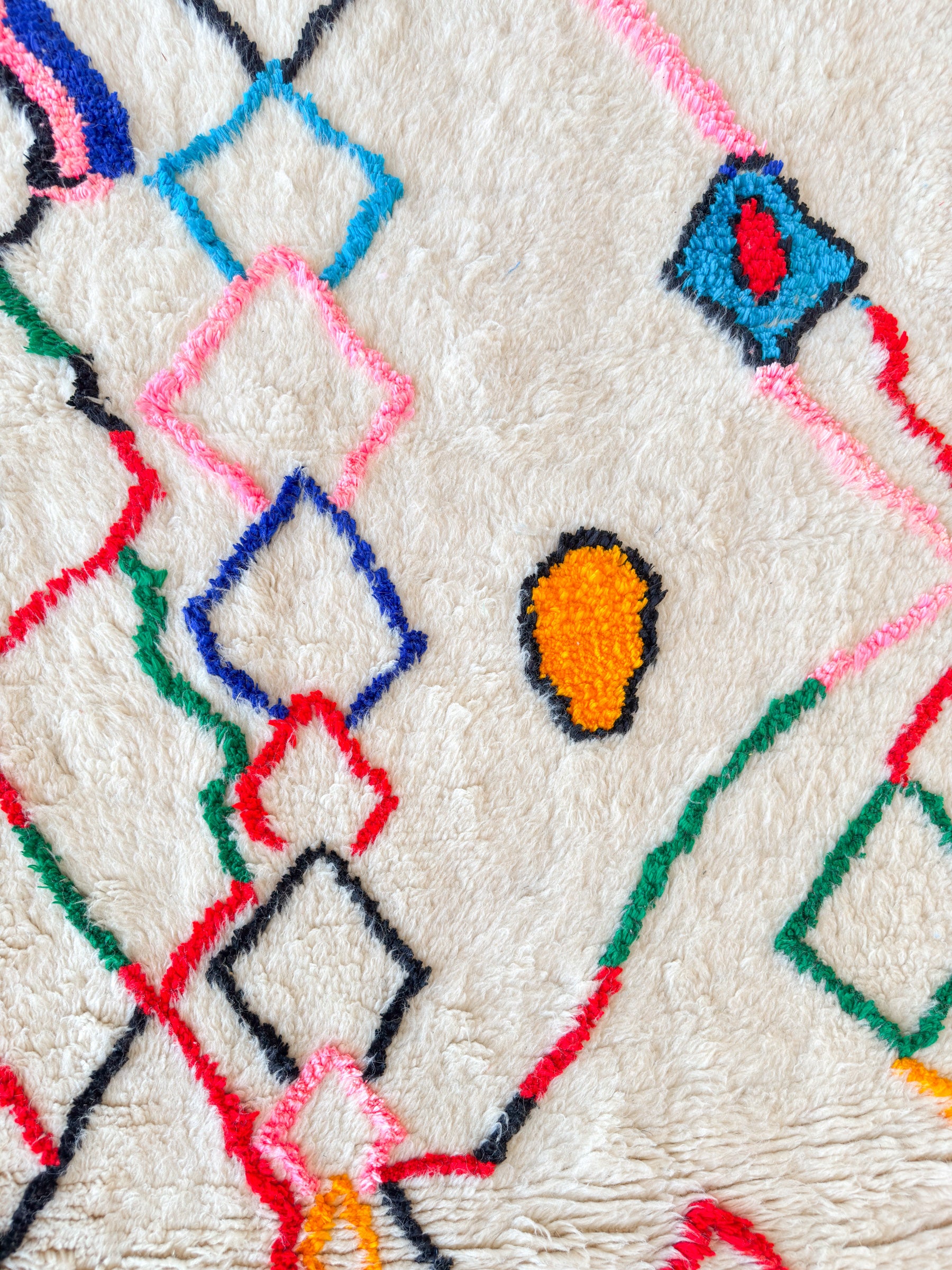 Tapis berbère coloré 195 x 322 cm - n°1422
