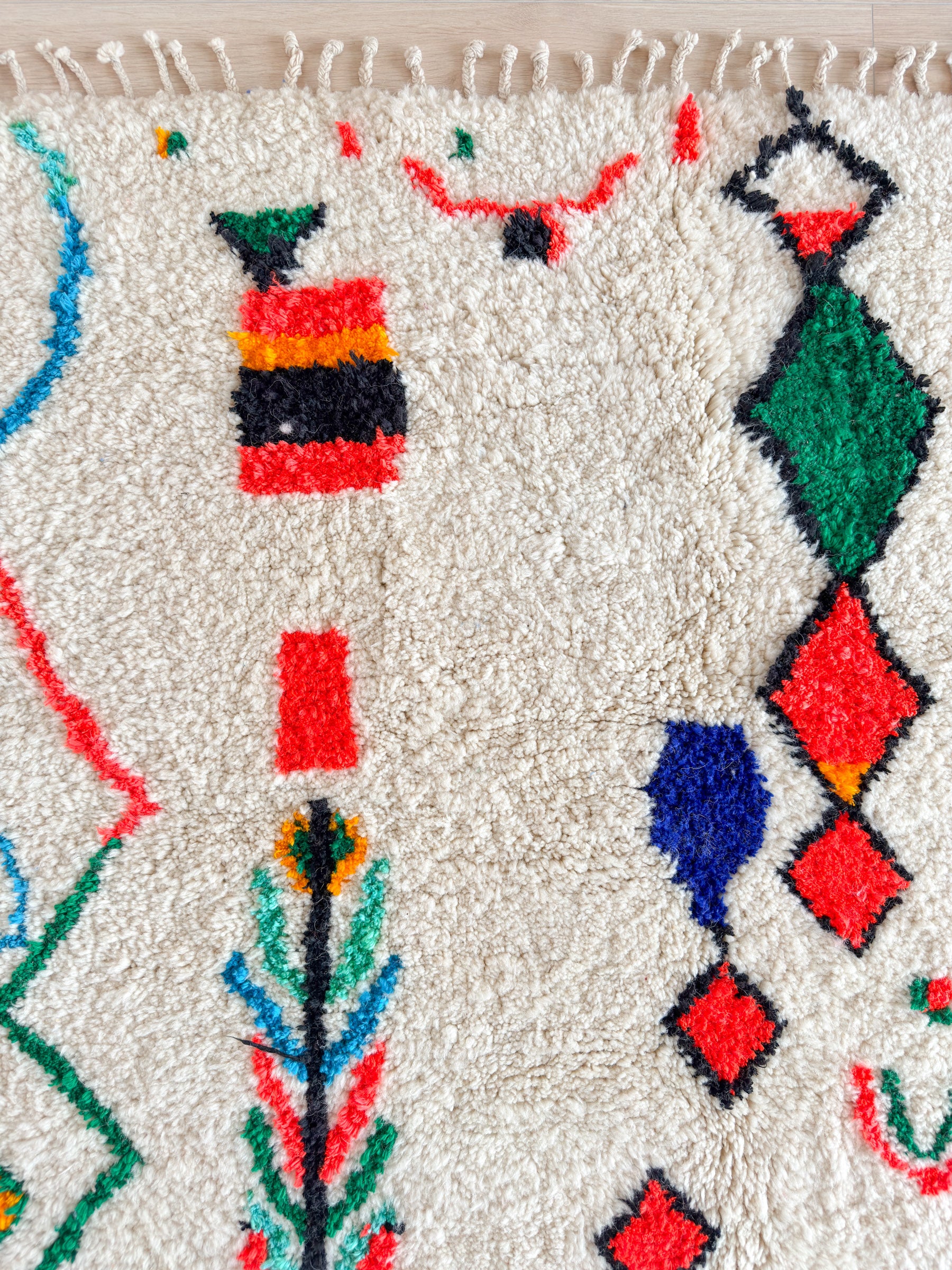 Farbenfroher Berberteppich 146 x 269 cm - Nr. 2113