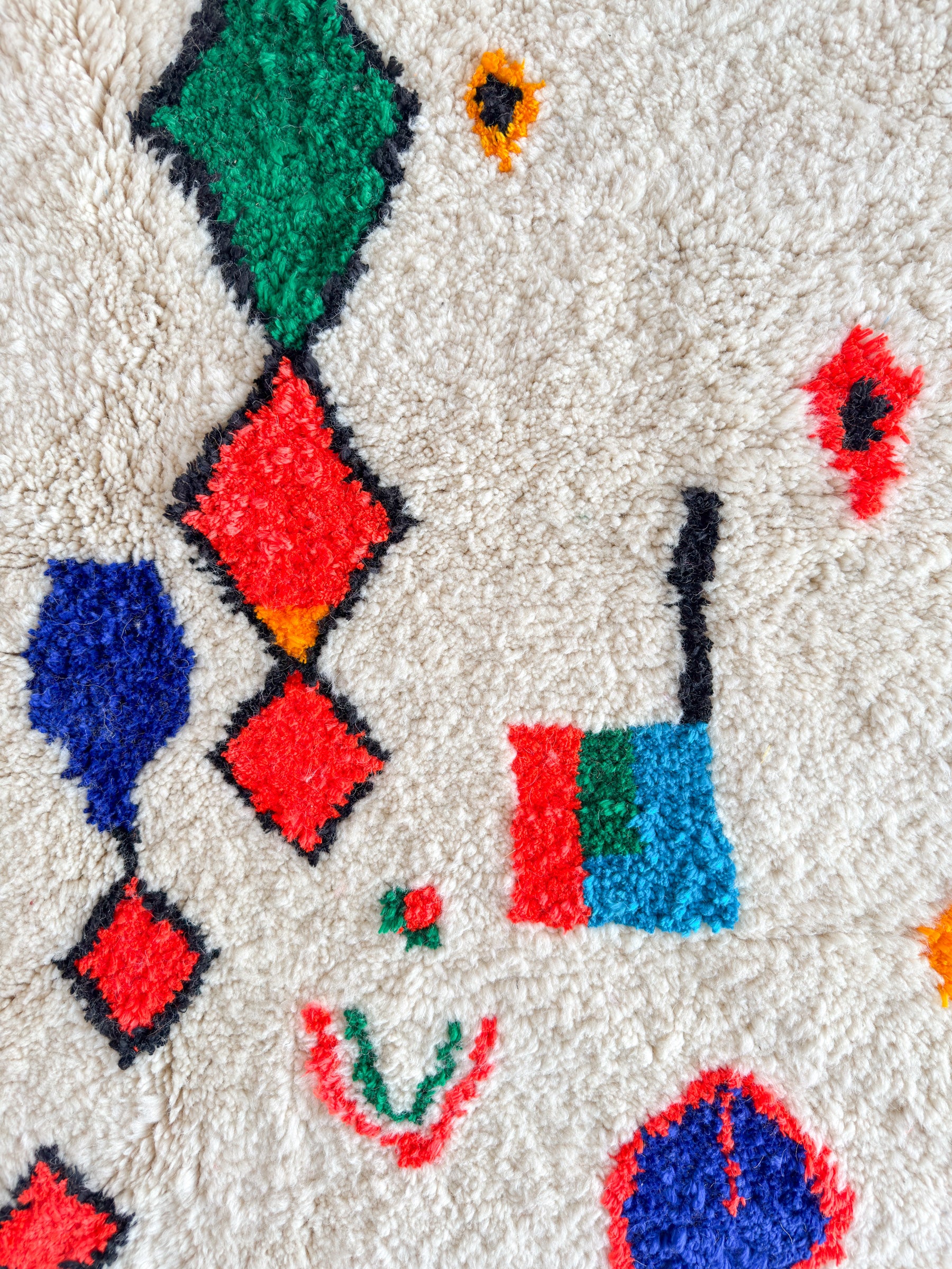 Farbenfroher Berberteppich 146 x 269 cm - Nr. 2113