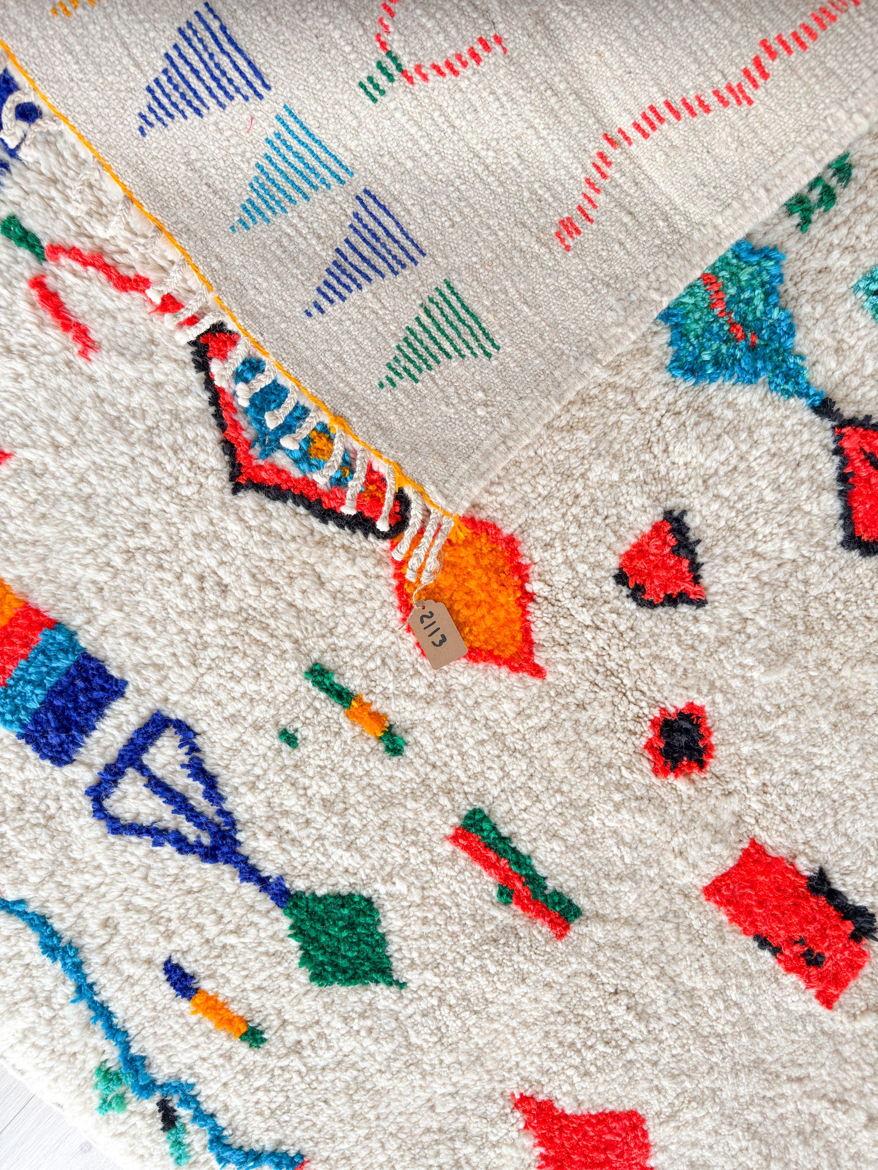 Farbenfroher Berberteppich 146 x 269 cm - Nr. 2113