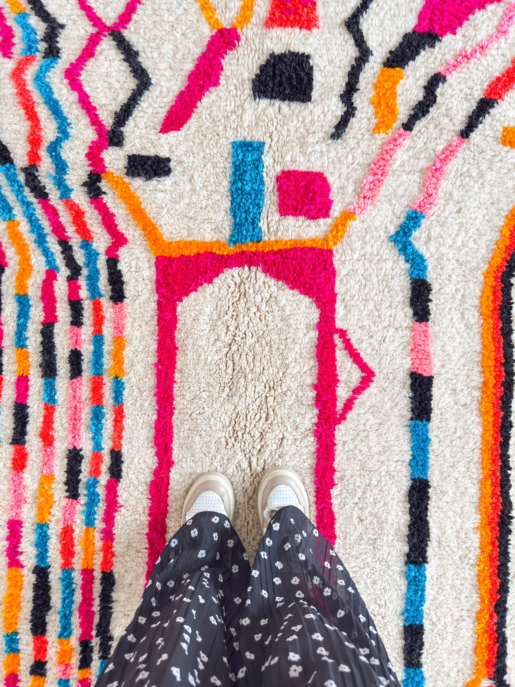 Bunter Berberteppich 164 x 272 cm - Nr. 2143