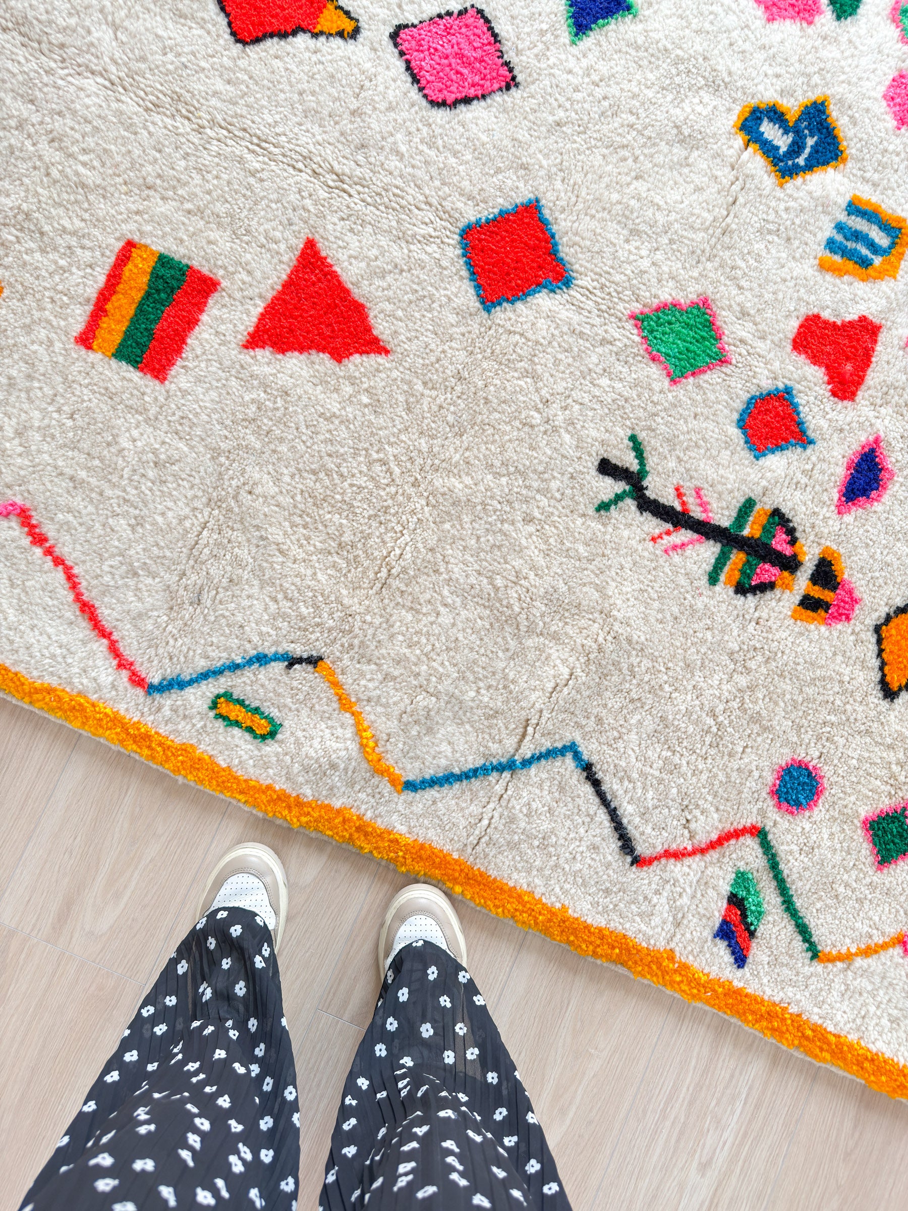 Bunter Berberteppich 149 x 274 cm - Nr. 2131