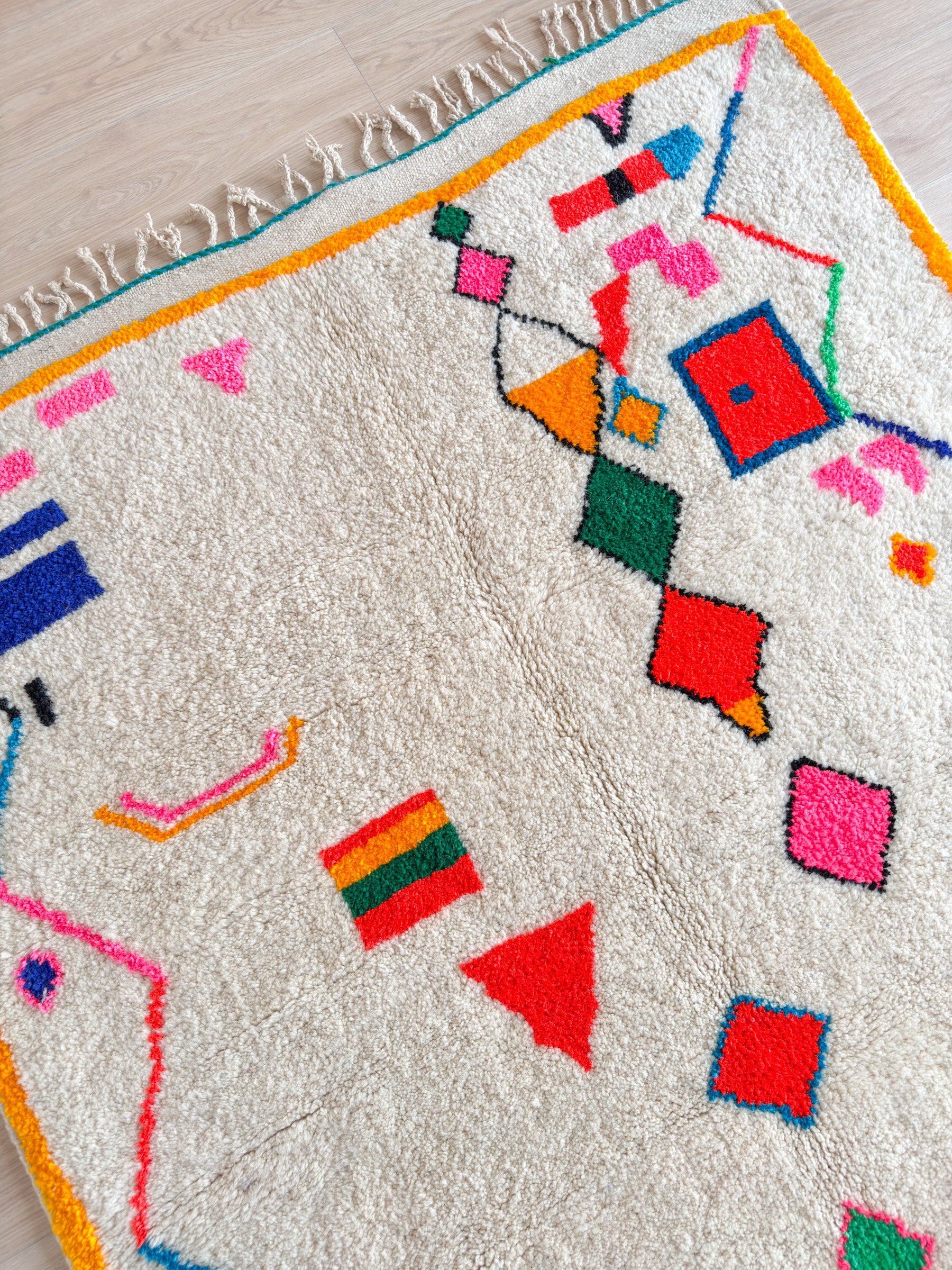 Bunter Berberteppich 149 x 274 cm - Nr. 2131