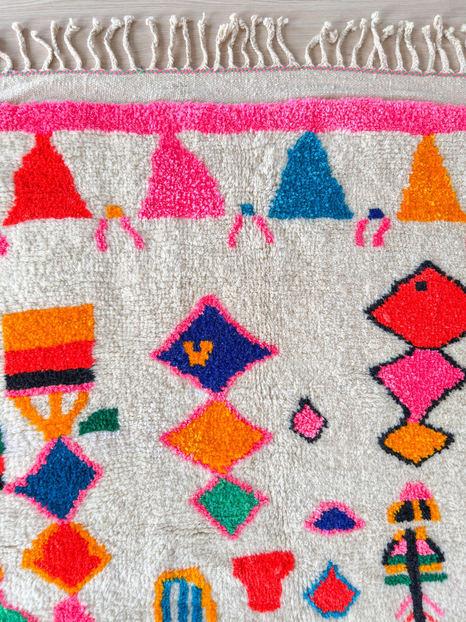 Bunter Berberteppich 149 x 274 cm - Nr. 2131