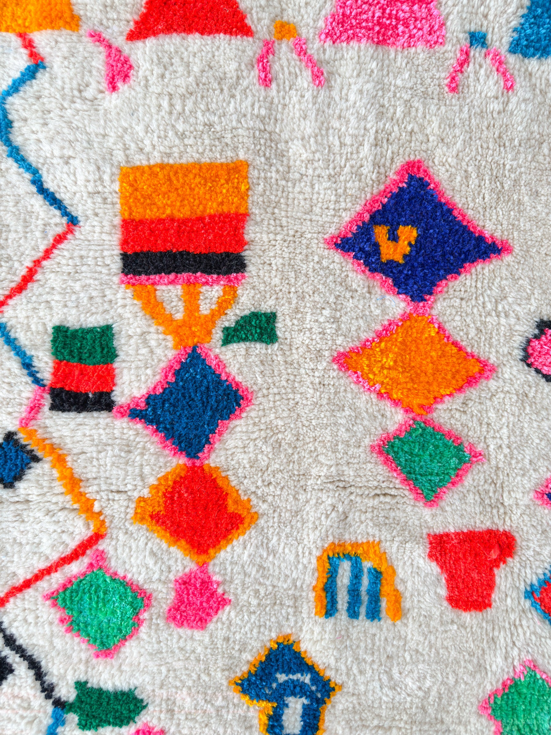 Bunter Berberteppich 149 x 274 cm - Nr. 2131