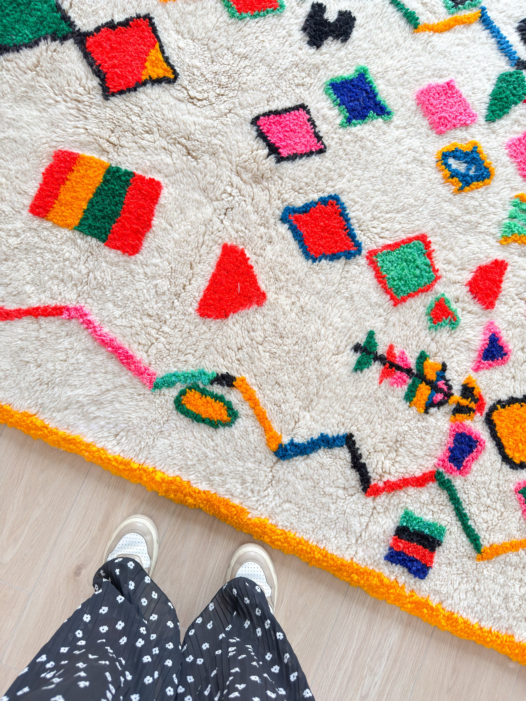 Colorful Berber rug 143 x 297 cm - no. 2145