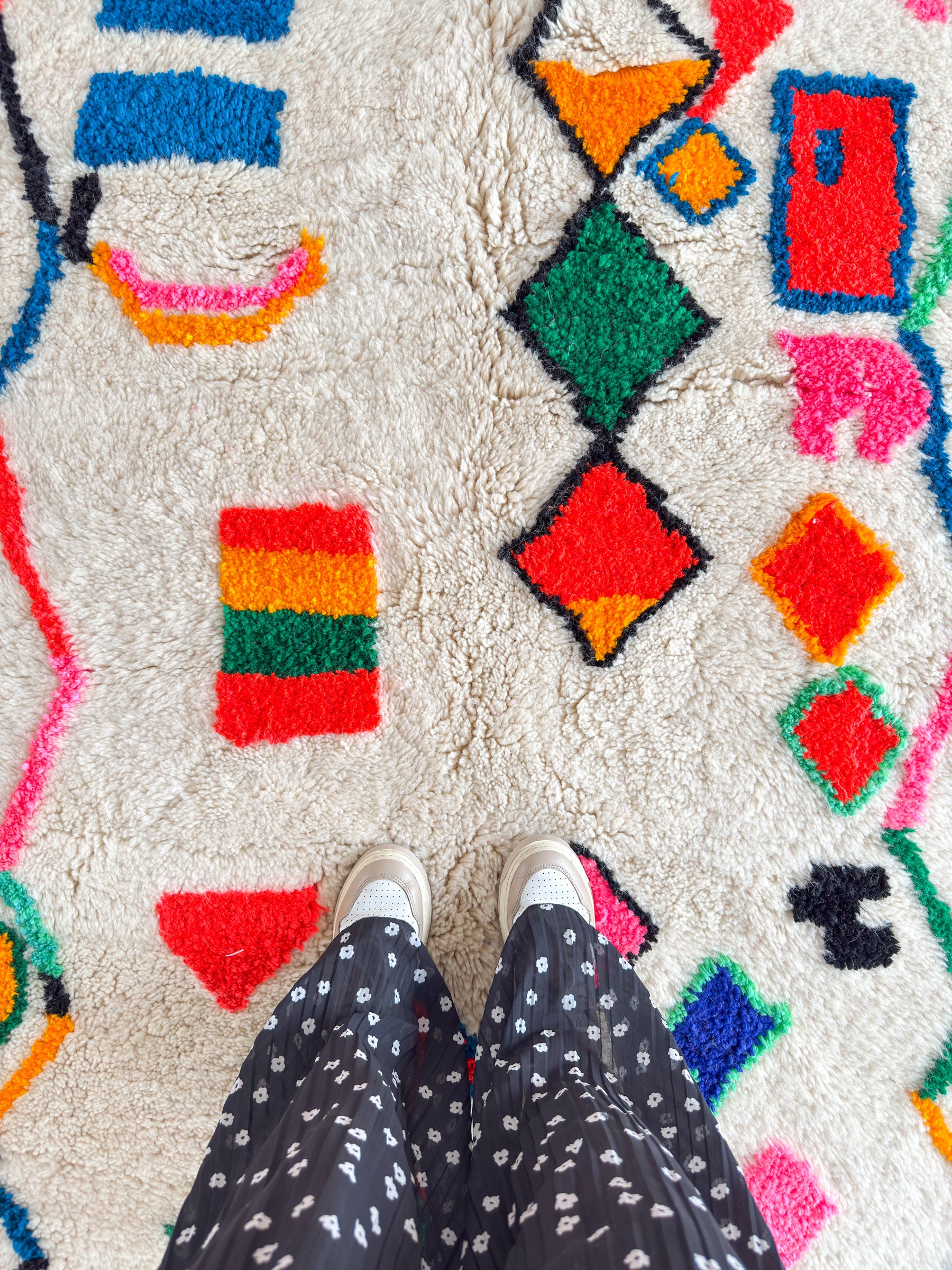 Colorful Berber rug 143 x 297 cm - no. 2145