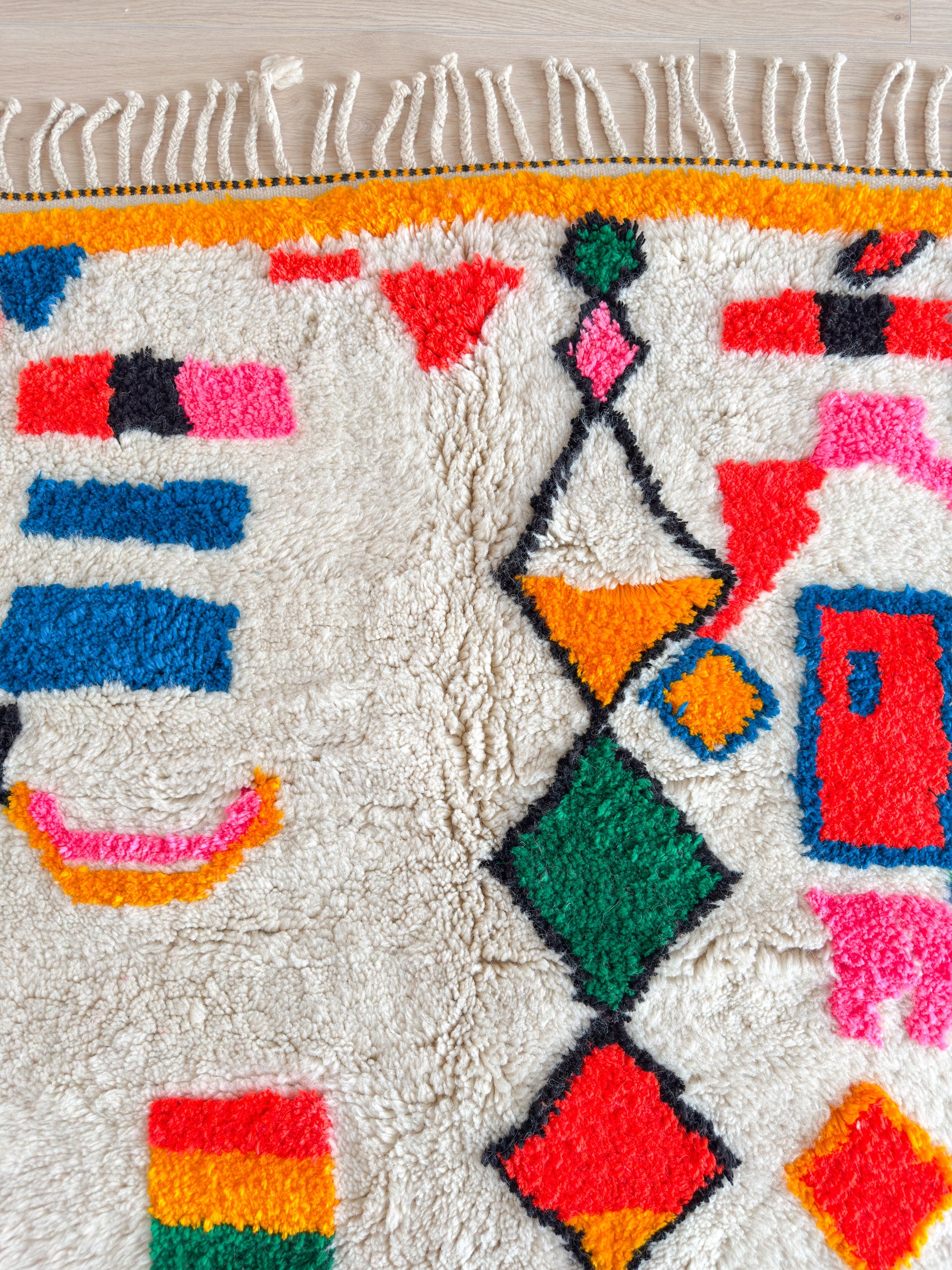 Colorful Berber rug 143 x 297 cm - no. 2145
