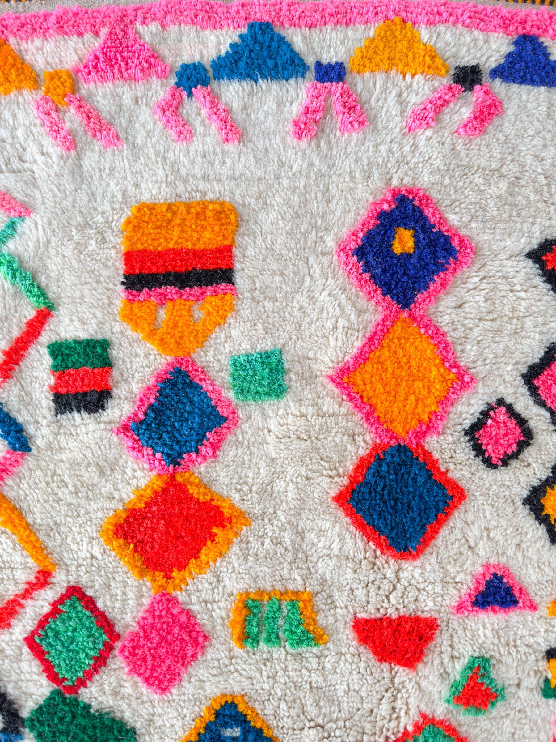 Bunter Berberteppich 143 x 297 cm - Nr. 2145