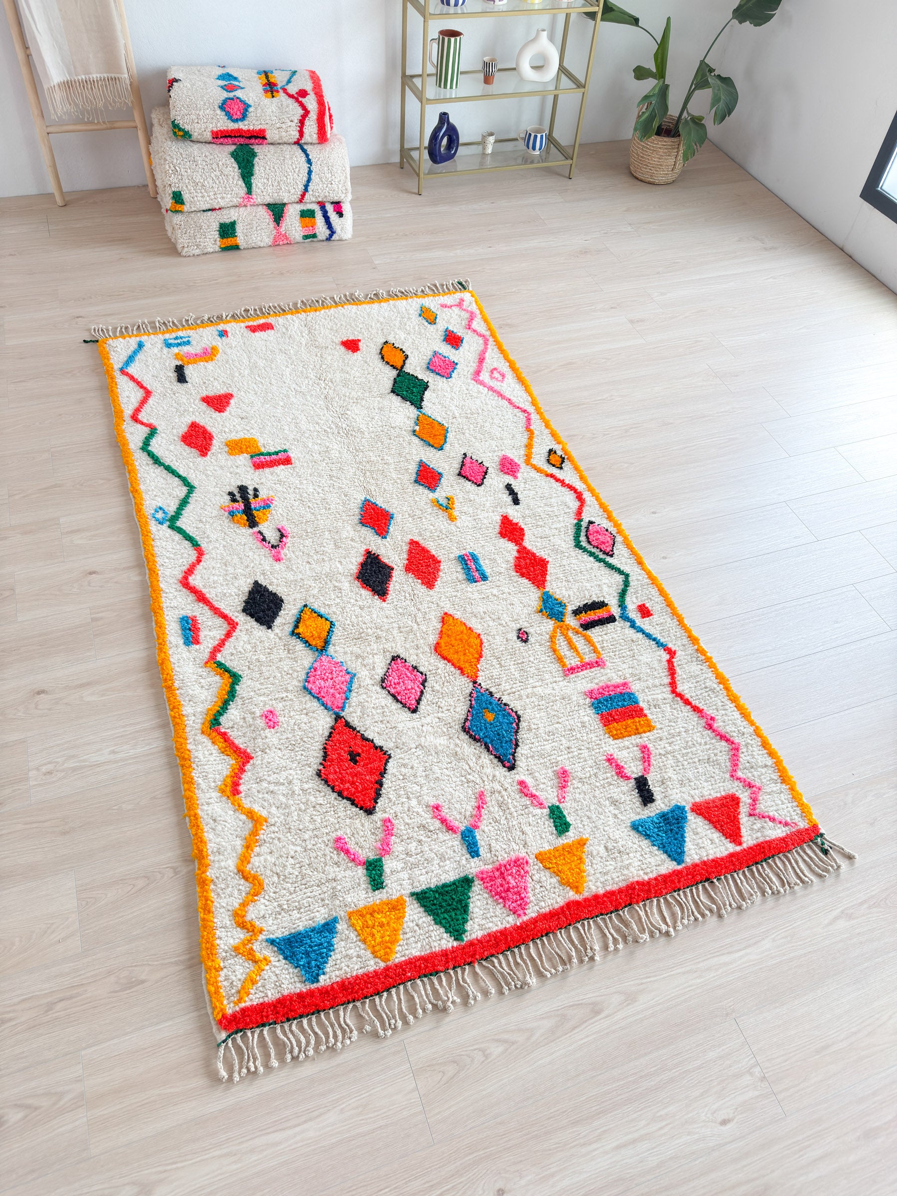 Colorful Berber rug 146 x 267 cm - no. 2134