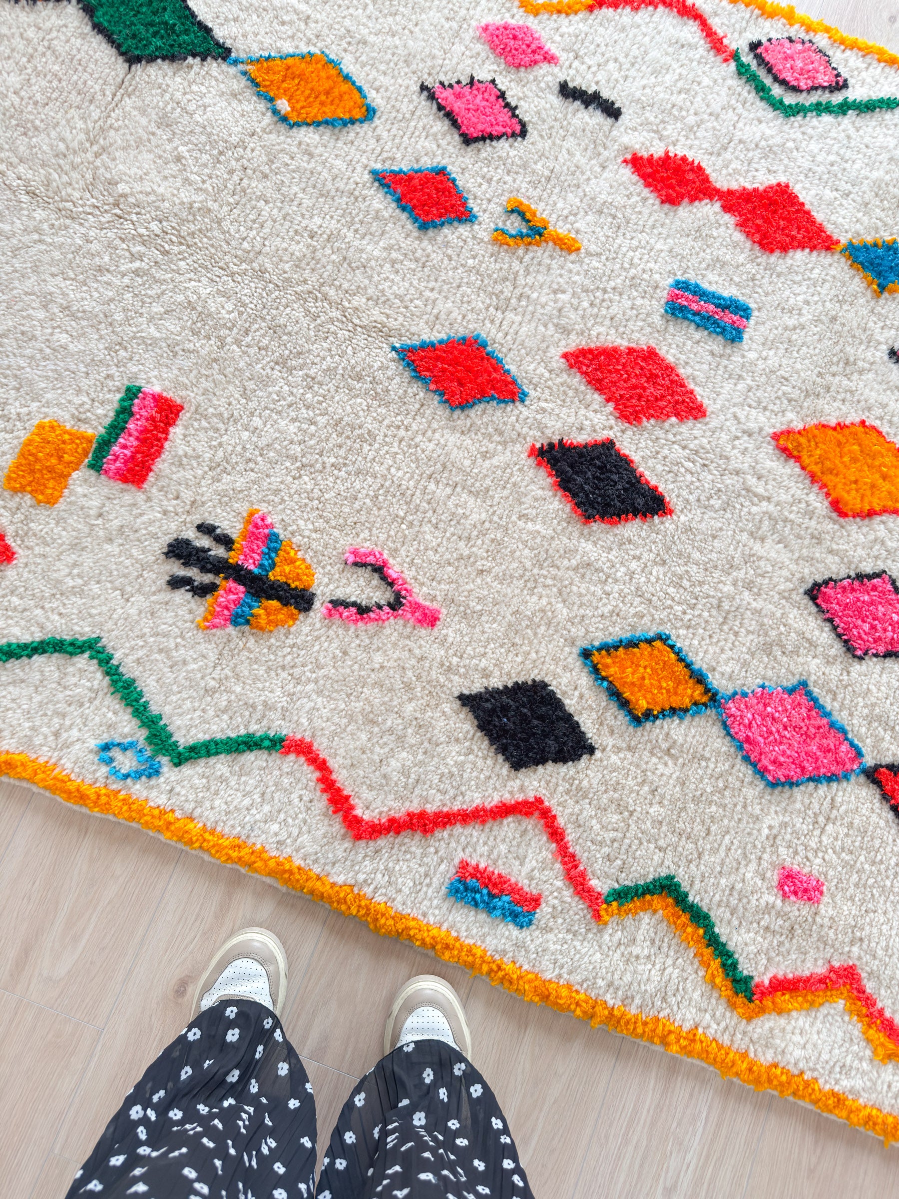 Colorful Berber rug 146 x 267 cm - no. 2134