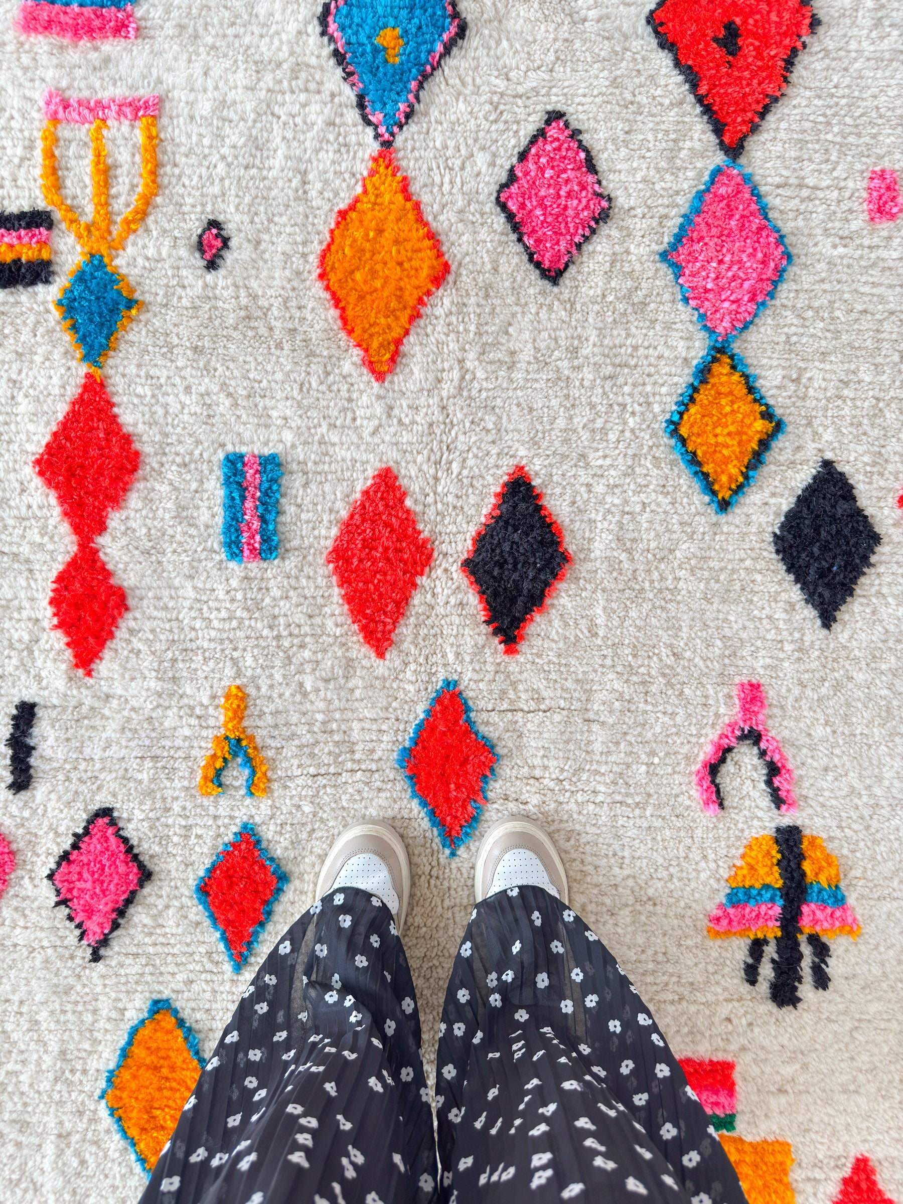 Colorful Berber rug 146 x 267 cm - no. 2134