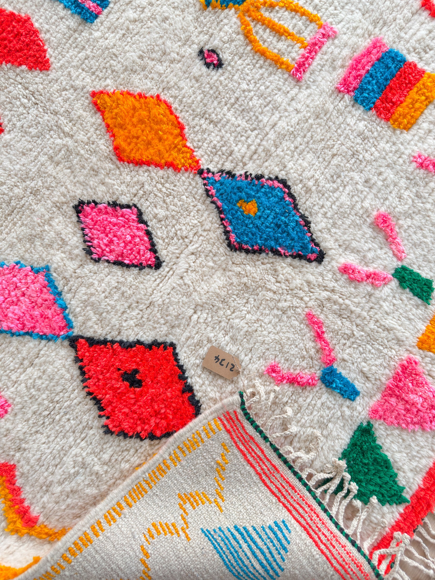 Colorful Berber rug 146 x 267 cm - no. 2134