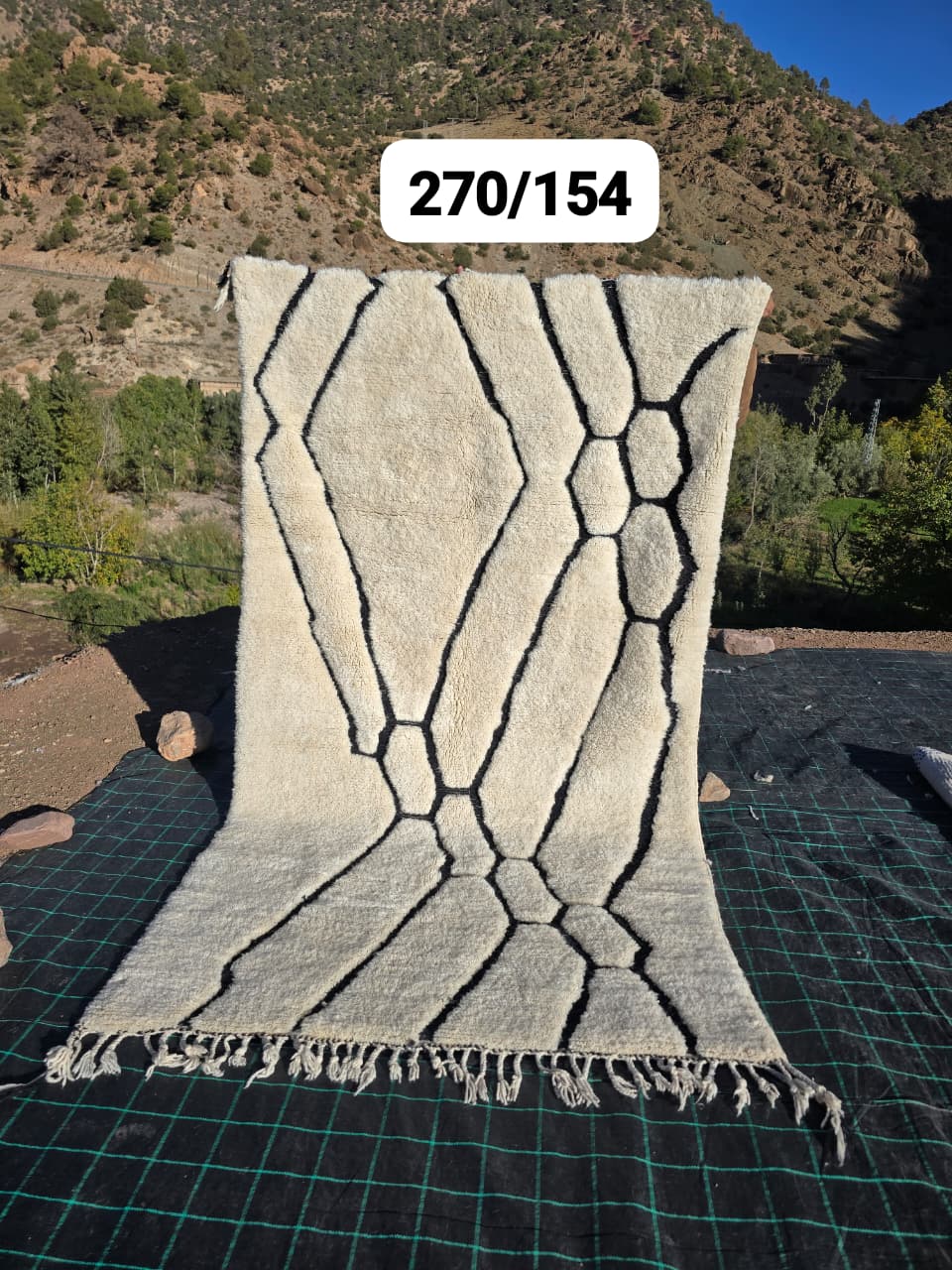 Tapete Beni Ouarain 153 x 285 cm - n°2516