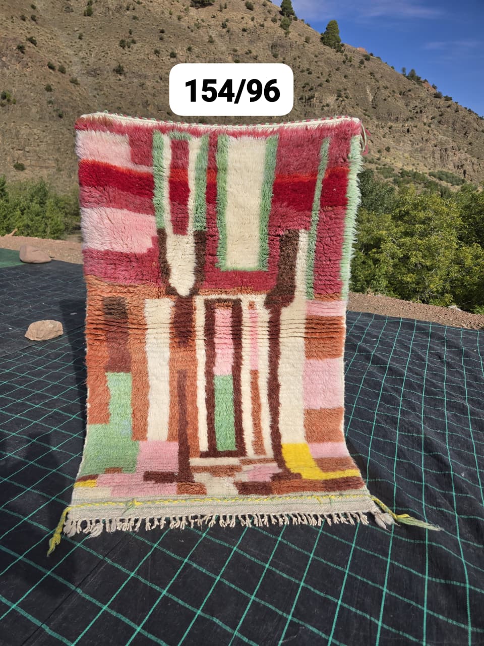 Alfombra bereber colorida 96 x 168 cm - n°2505