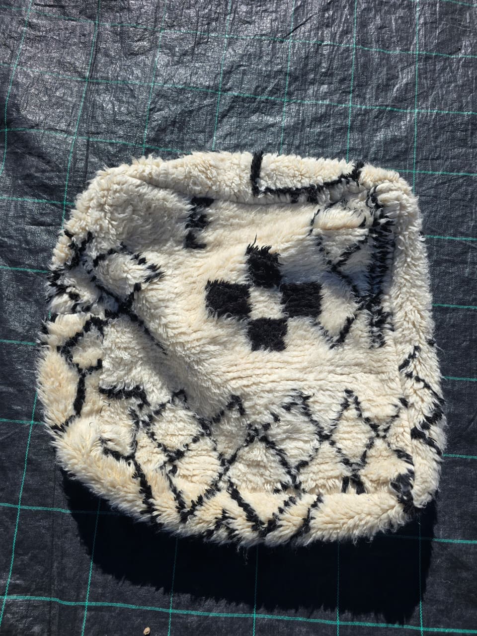 Marokkolainen rahi, värikkäät berberirahi - 60 x 60 cm - n°132