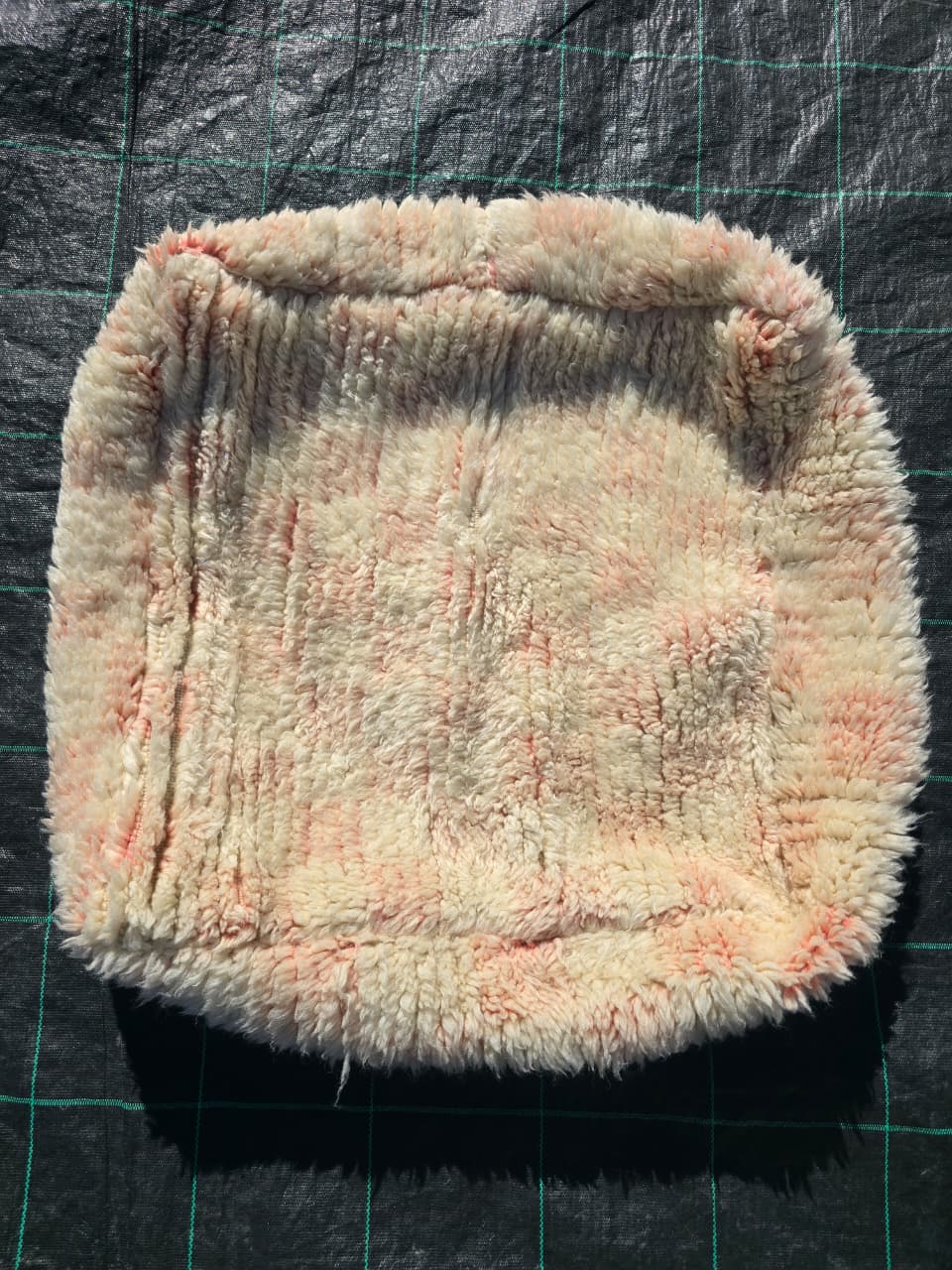 Draft - Moroccan pouf, colorful Berber pouf - 60 x 60 cm - No. 97