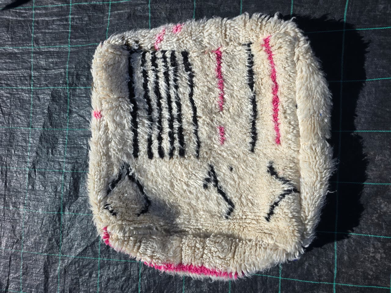 Marokkolainen Puffy, värikkäät berberit puffy - 60 x 60 cm - n°123