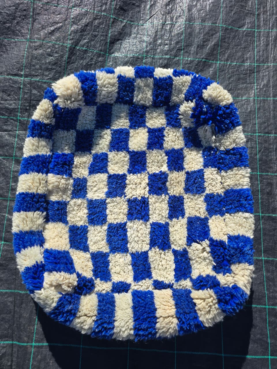 Marokkolainen puuvillasäkkituoli, värikkäät berberisäkkituolit - 60 x 60 cm - n°119