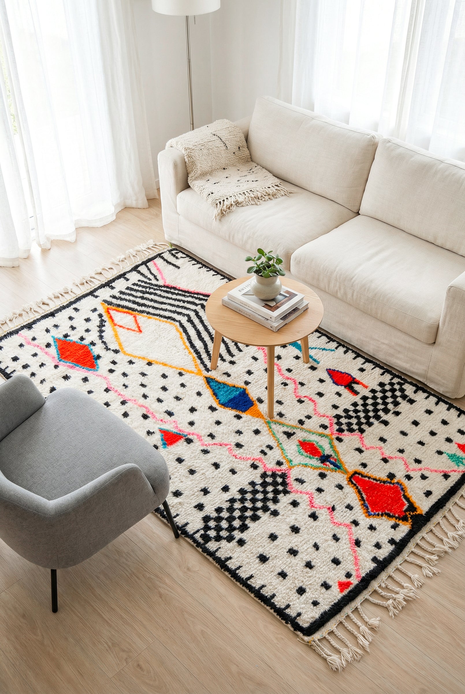 Colorful Berber Rug 157 x 275 cm - n°1901