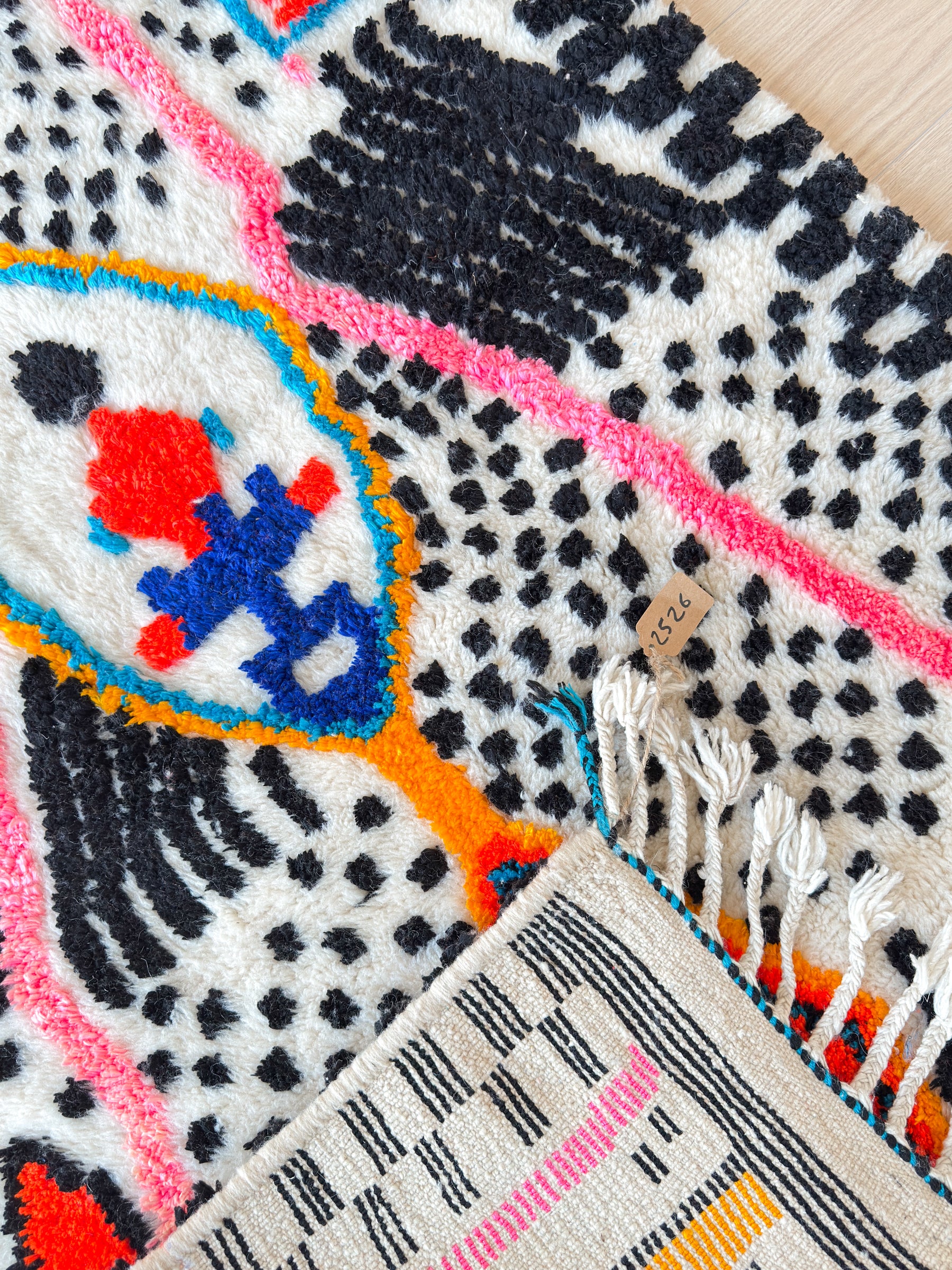 Colorful Berber rug 125 x 201 cm - No. 2526