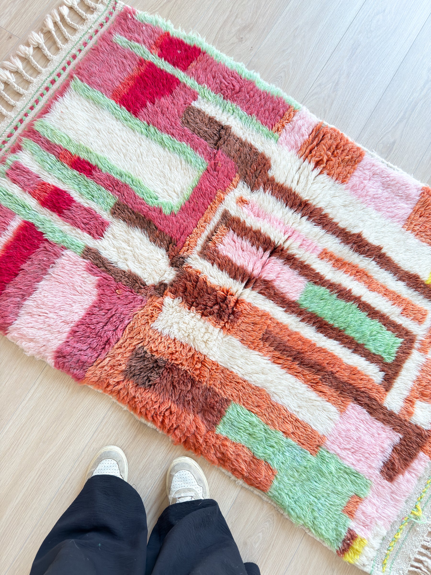 Colorful Berber rug 96 x 168 cm - No. 2505