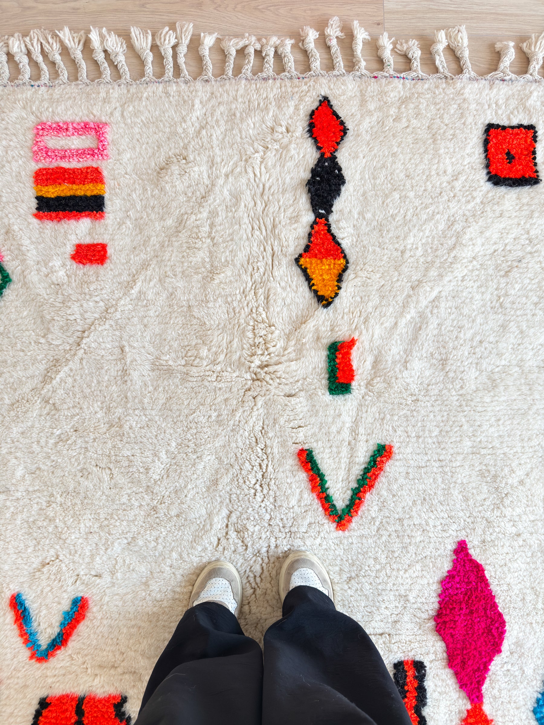 Colorful Berber rug 142 x 225 cm - No. 2470