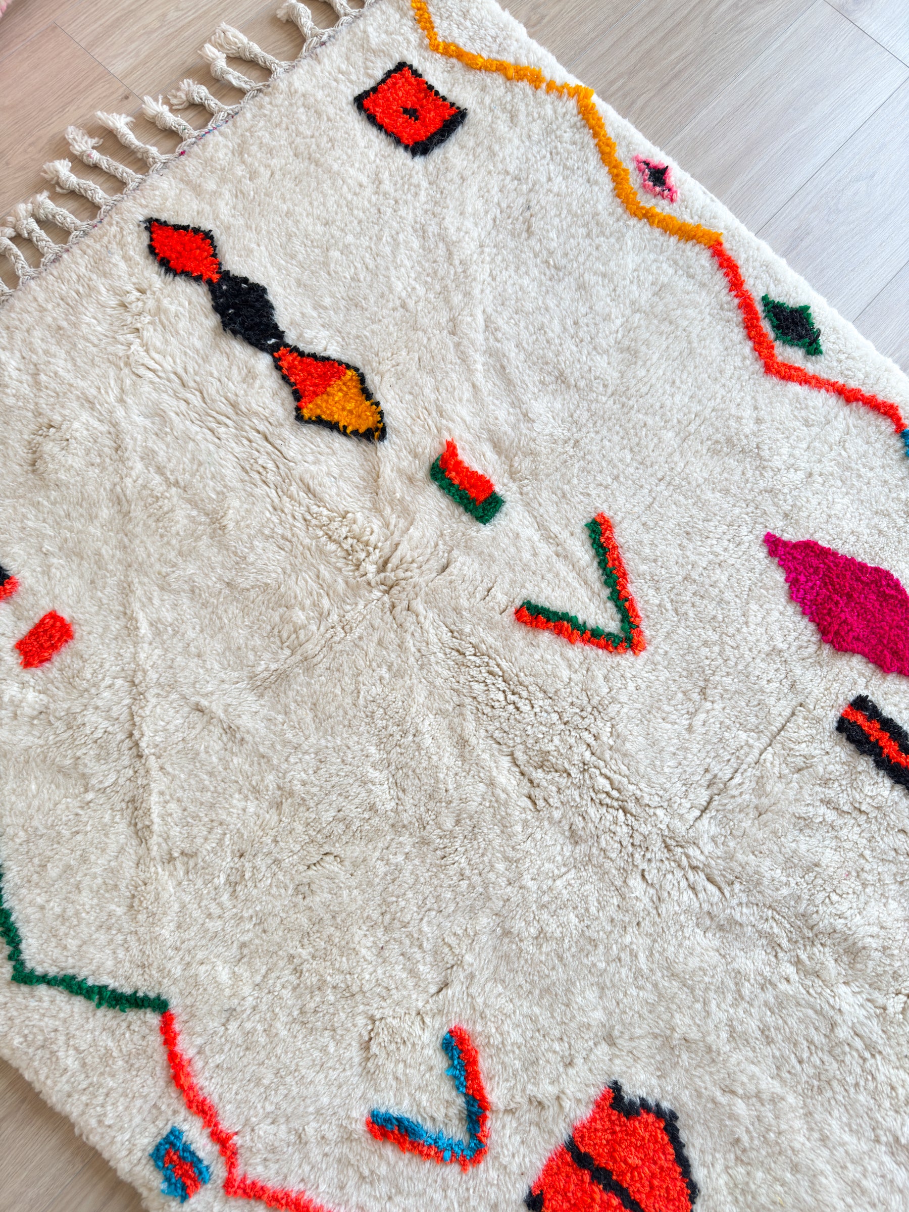 Colorful Berber rug 142 x 225 cm - No. 2470