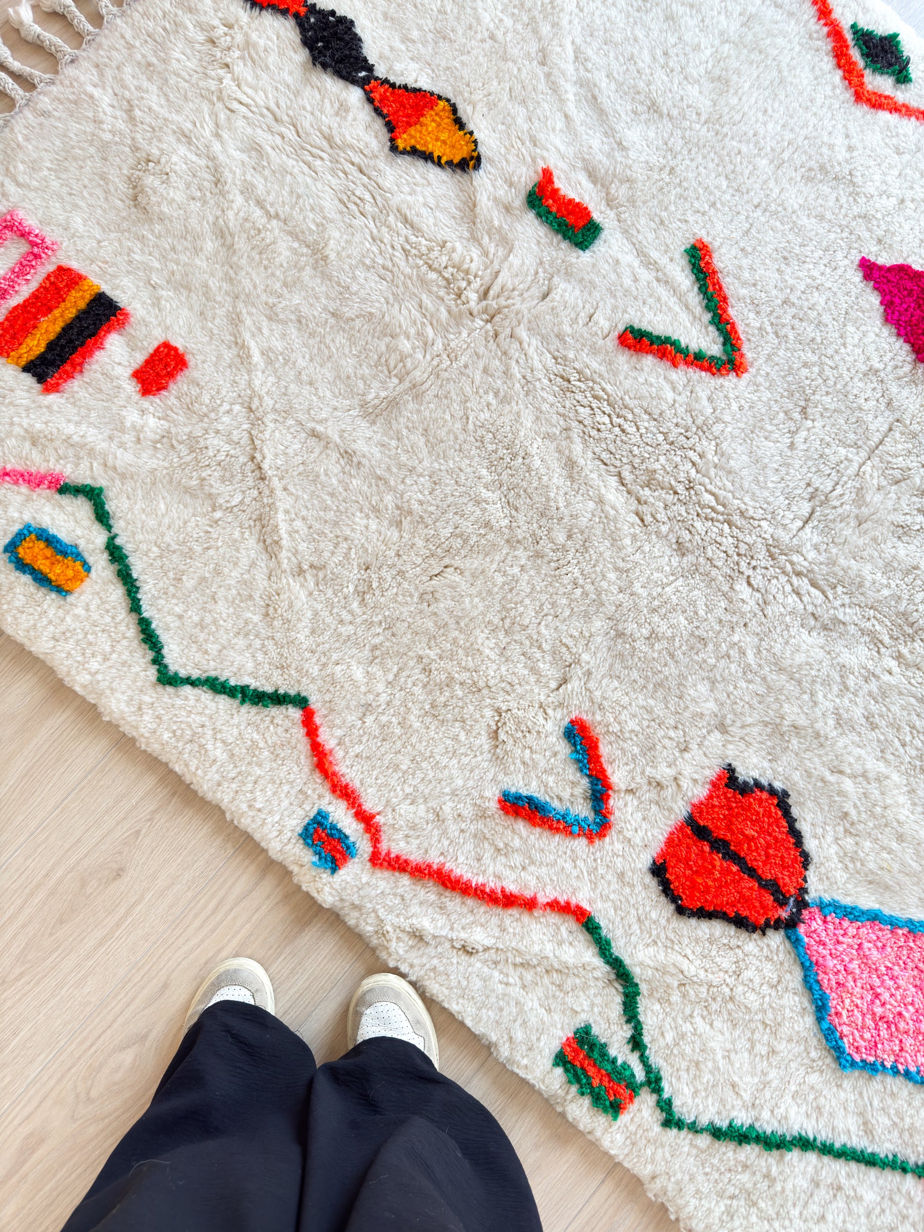 Colorful Berber rug 142 x 225 cm - No. 2470