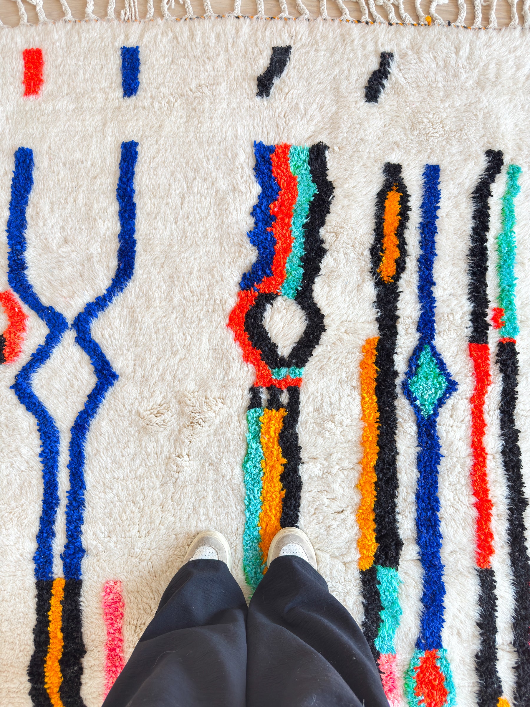 Colorful Berber rug 150 x 267 cm - No. 2487