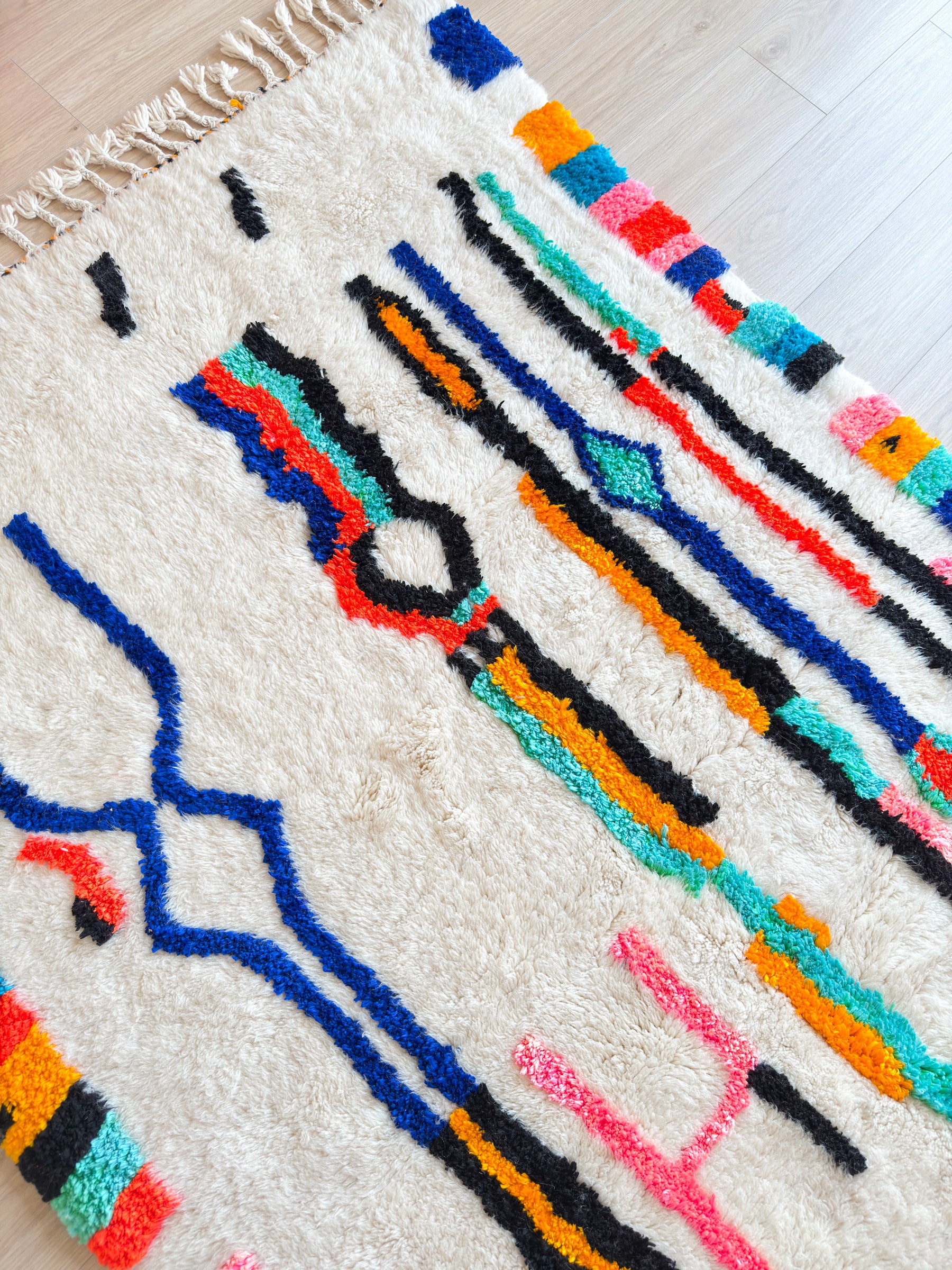 Colorful Berber rug 150 x 267 cm - No. 2487