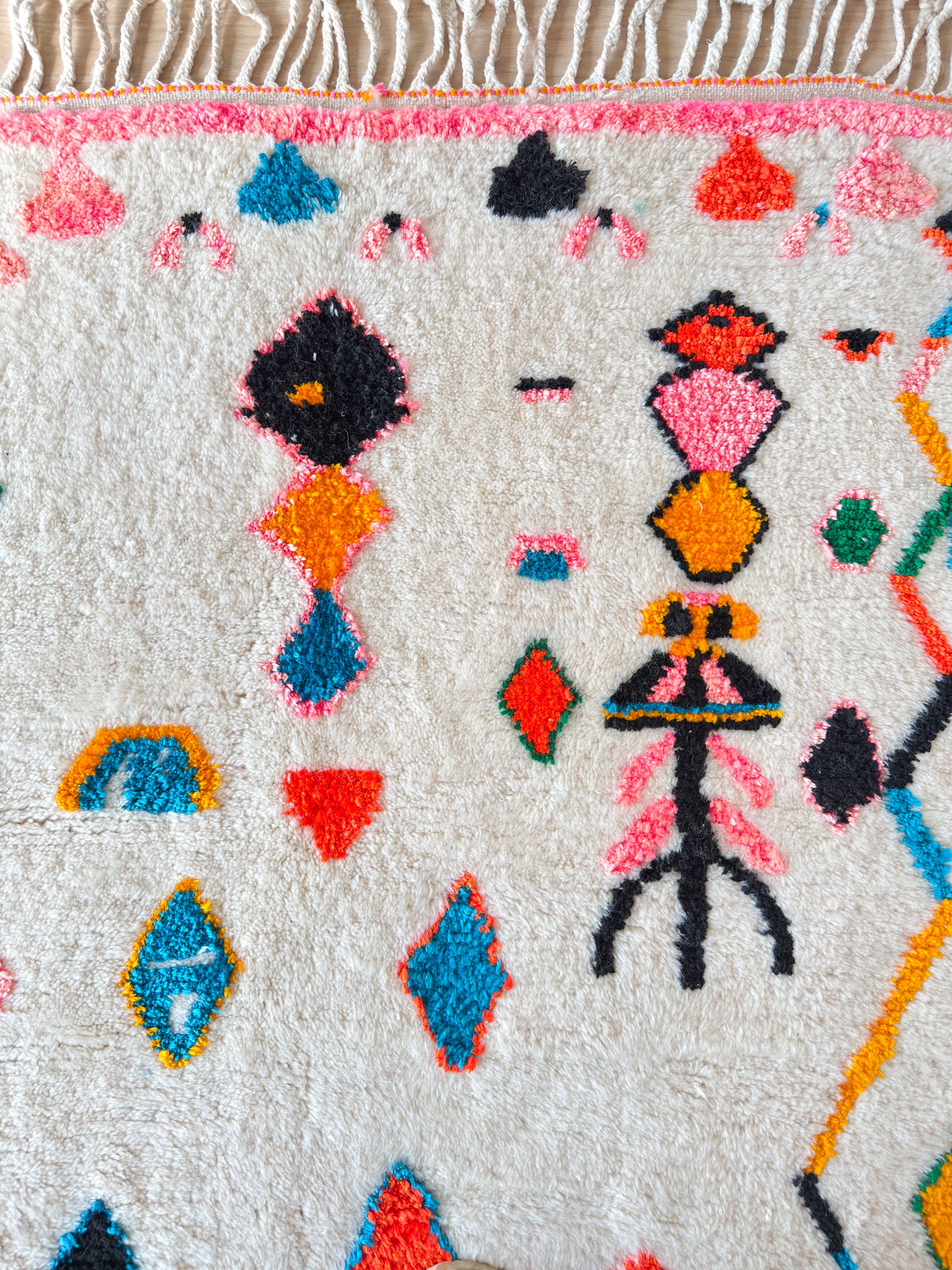 Colorful Berber rug 143 x 263 cm - No. 2476