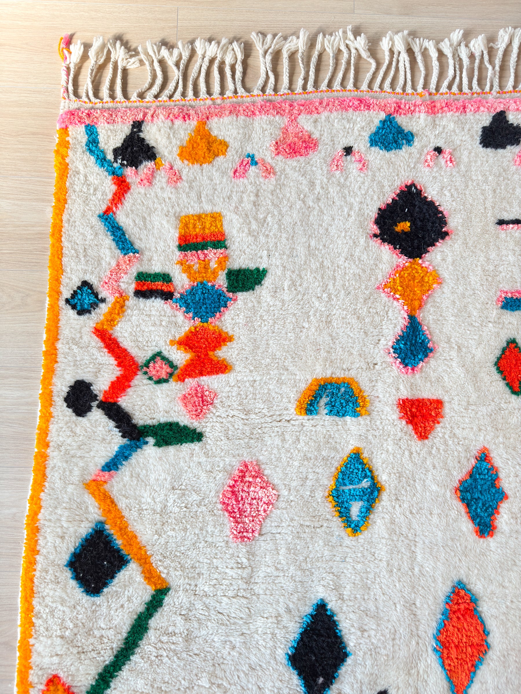 Colorful Berber rug 143 x 263 cm - No. 2476