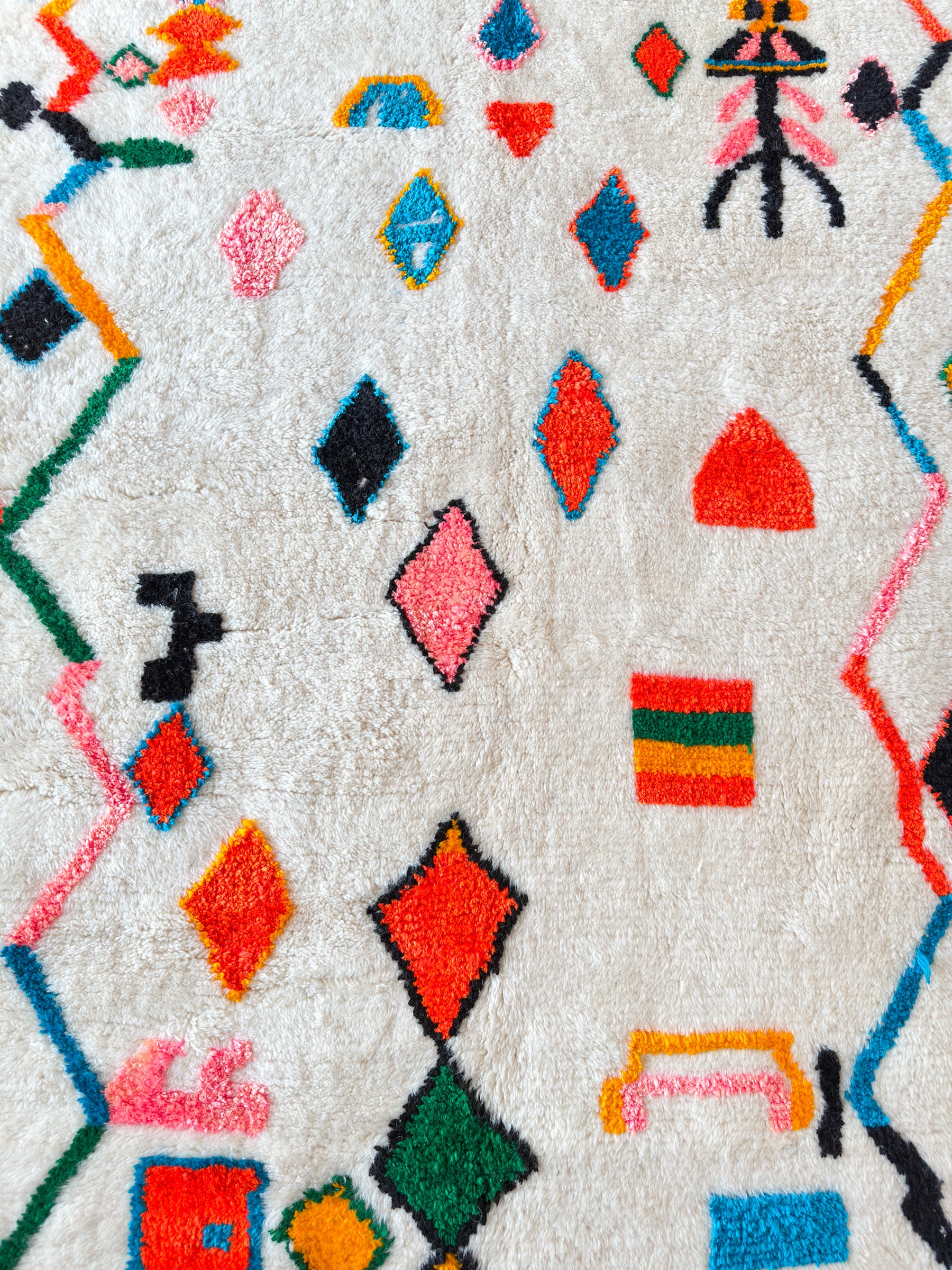 Colorful Berber rug 143 x 263 cm - No. 2476