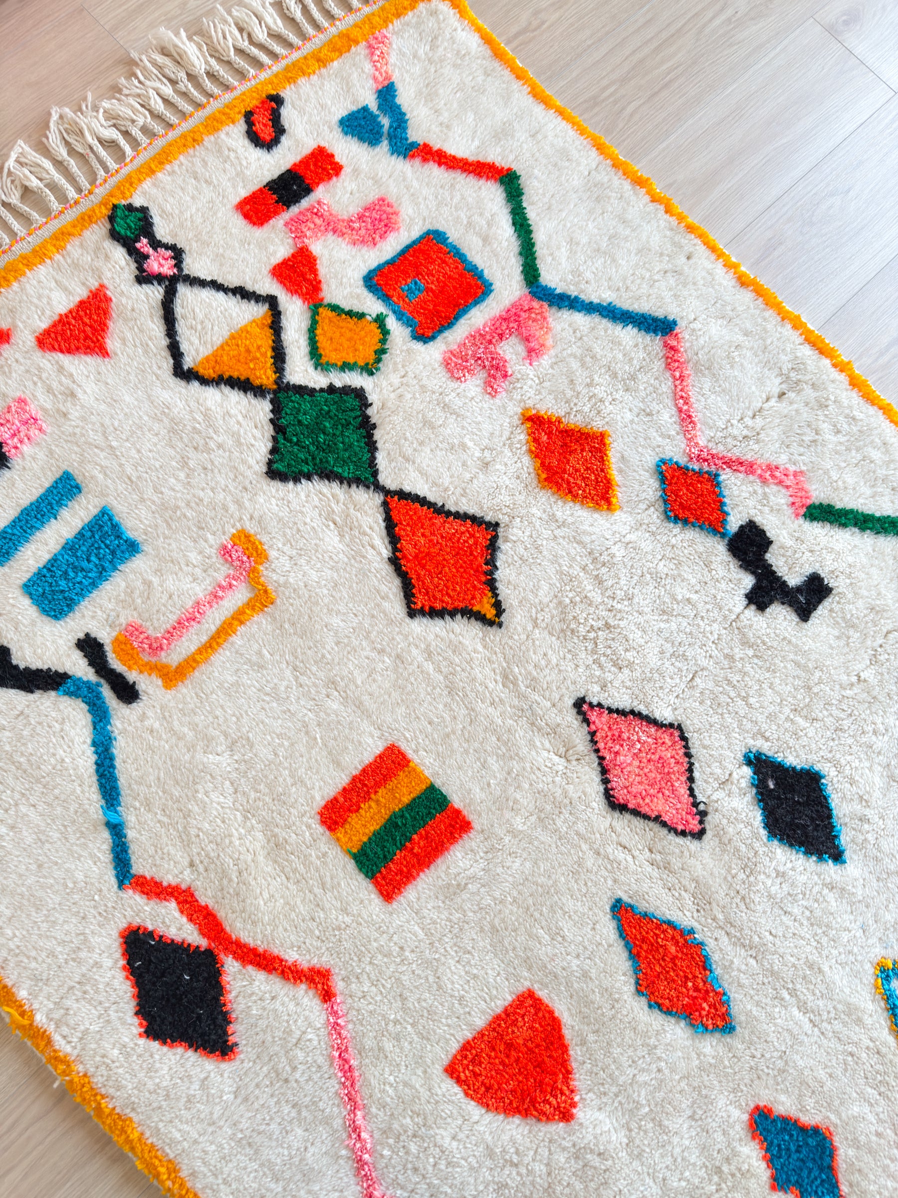 Colorful Berber rug 143 x 263 cm - No. 2476