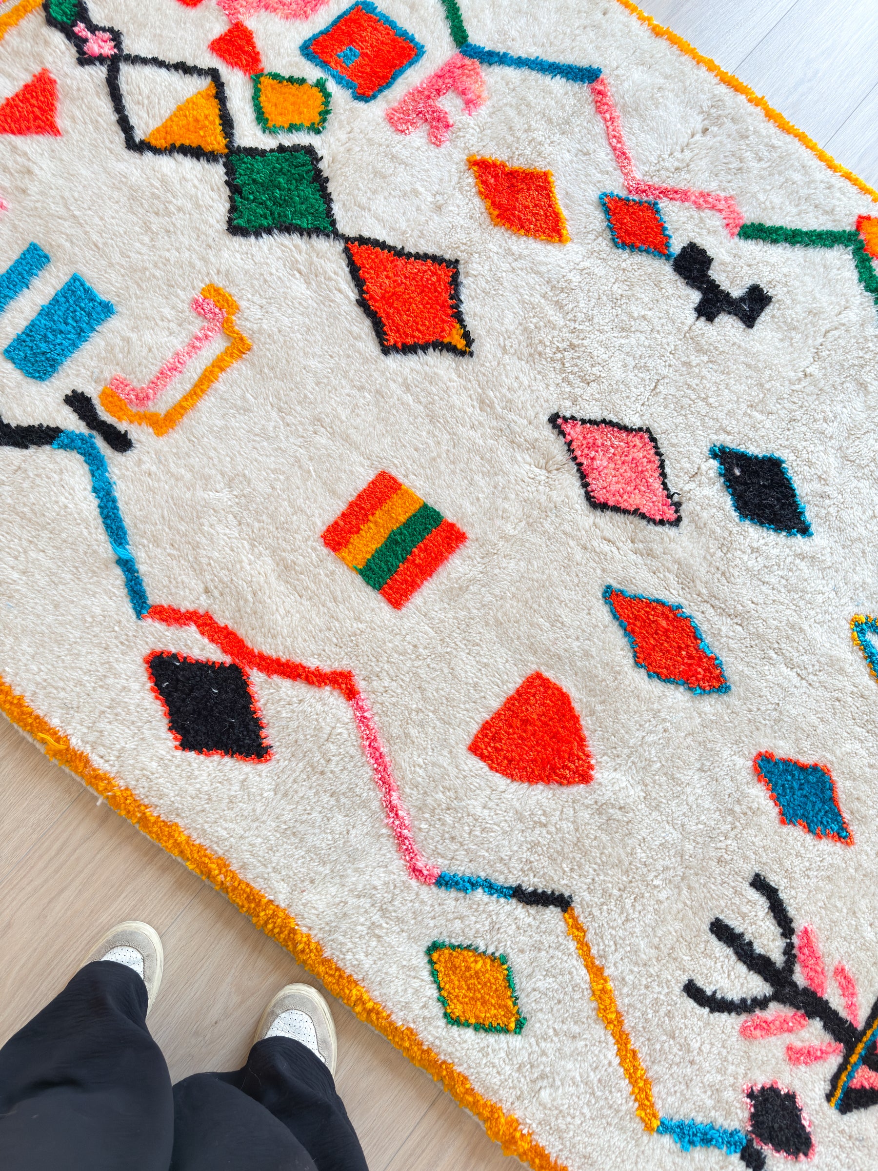 Colorful Berber rug 143 x 263 cm - No. 2476