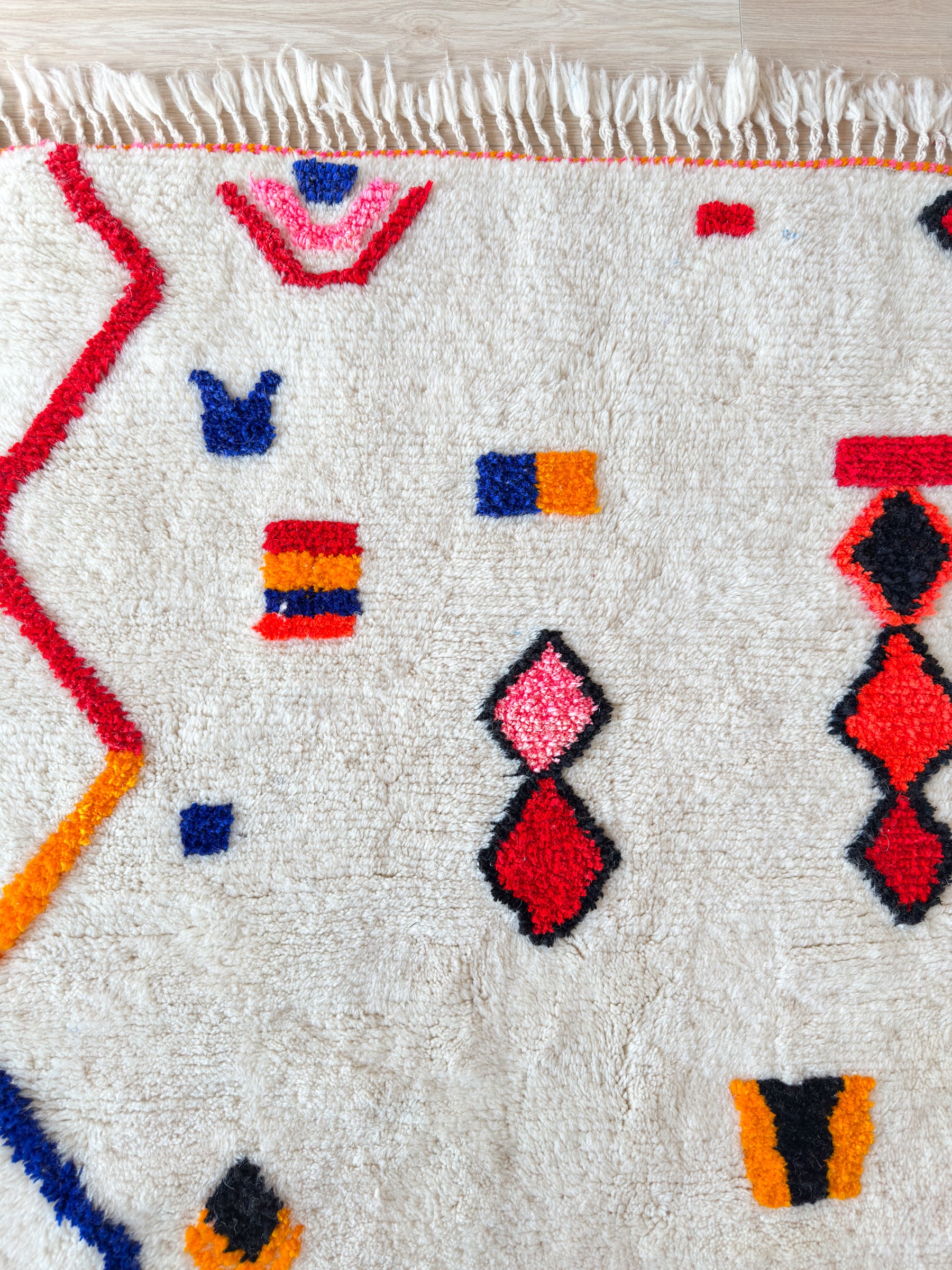 Colorful Berber rug 126 x 203 cm - No. 2482