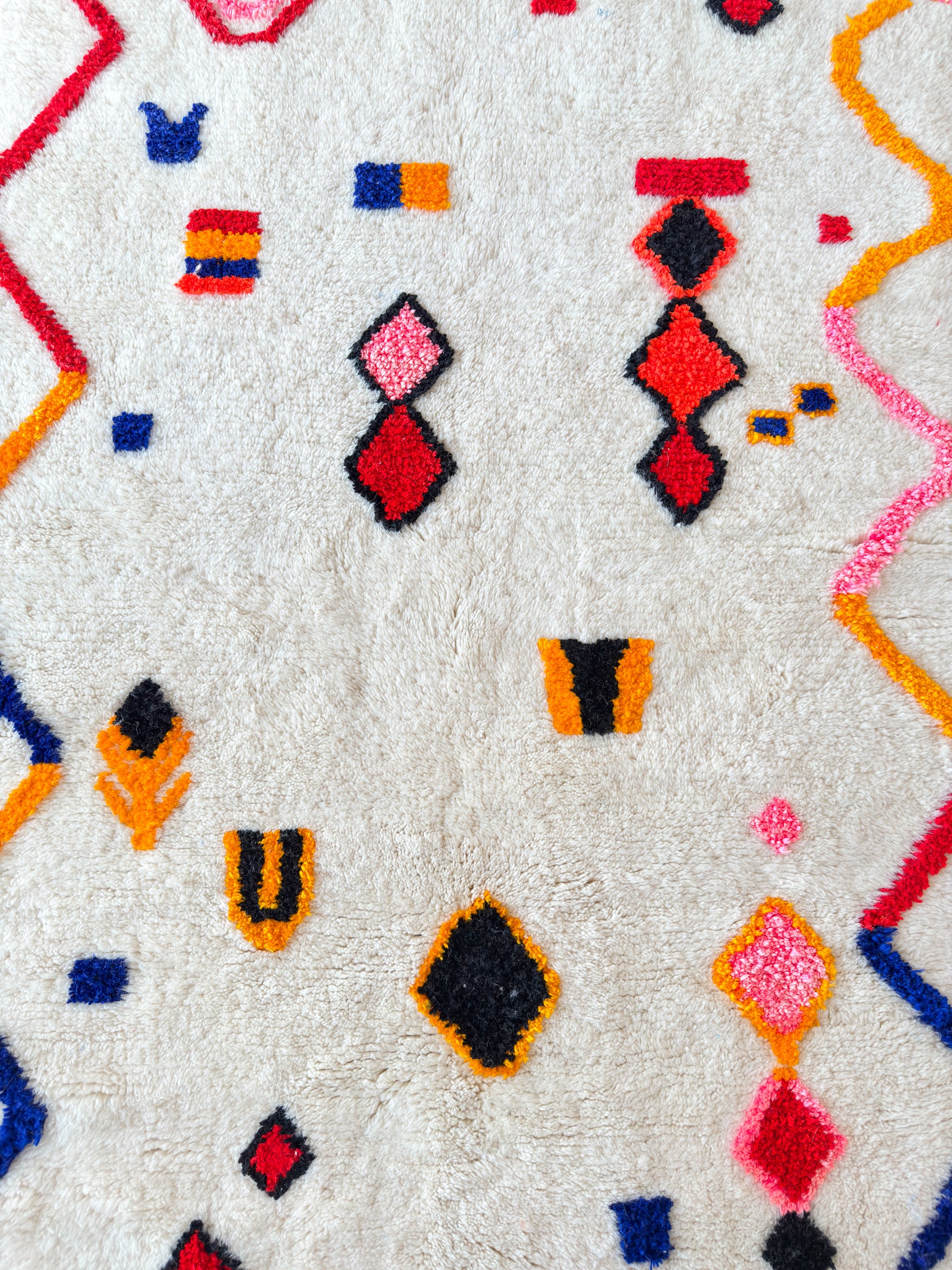Colorful Berber rug 126 x 203 cm - No. 2482