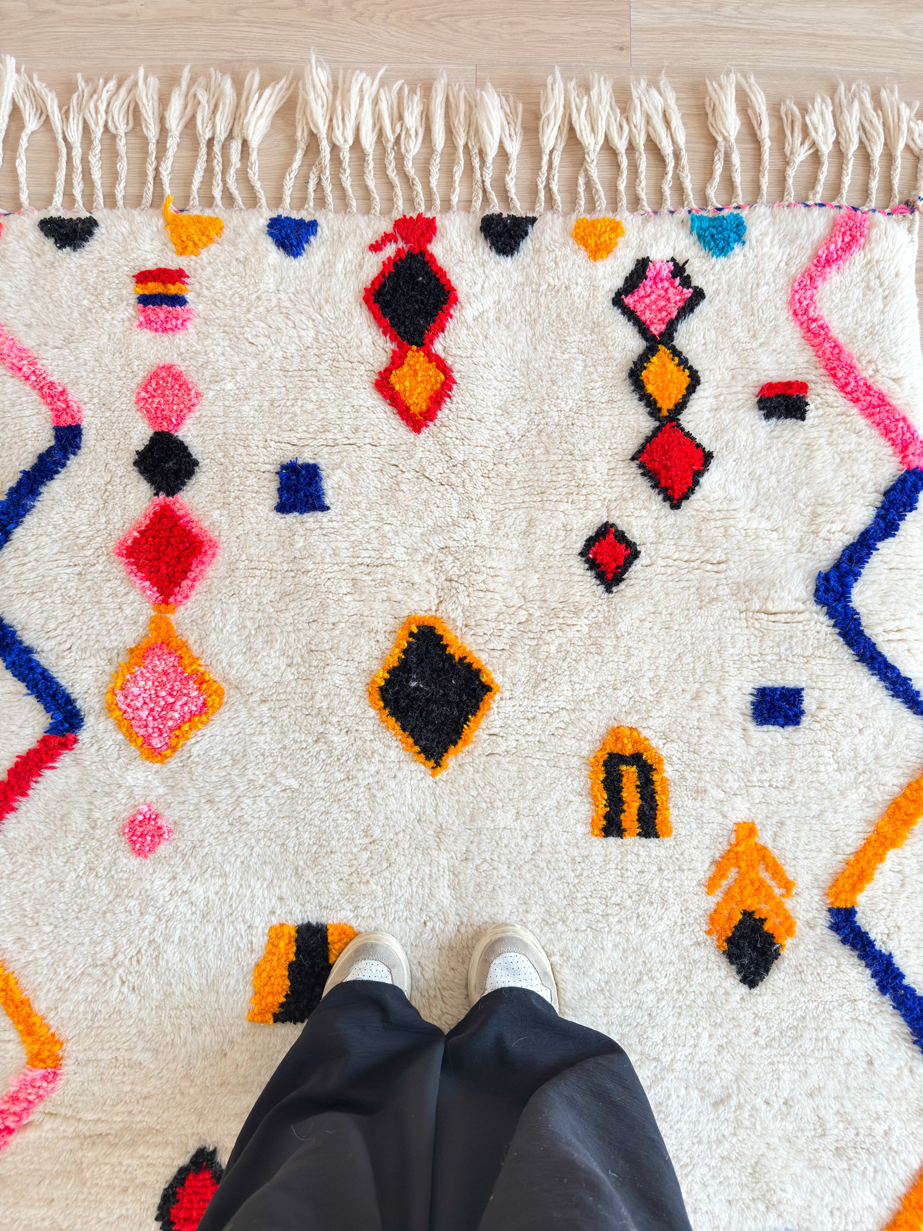 Colorful Berber rug 126 x 203 cm - No. 2482