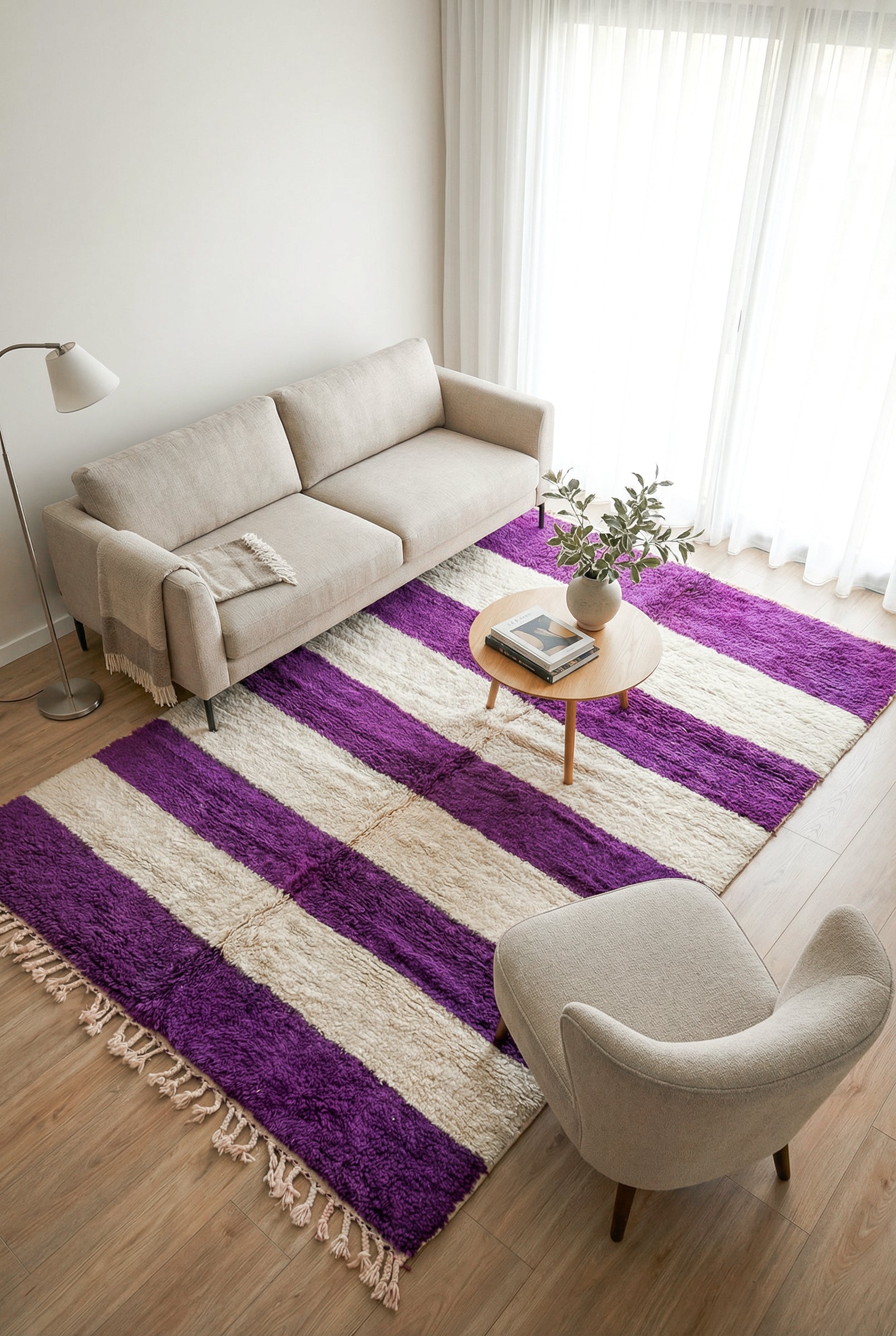 Berber rug, colorful Beni Ouarain - n°1324