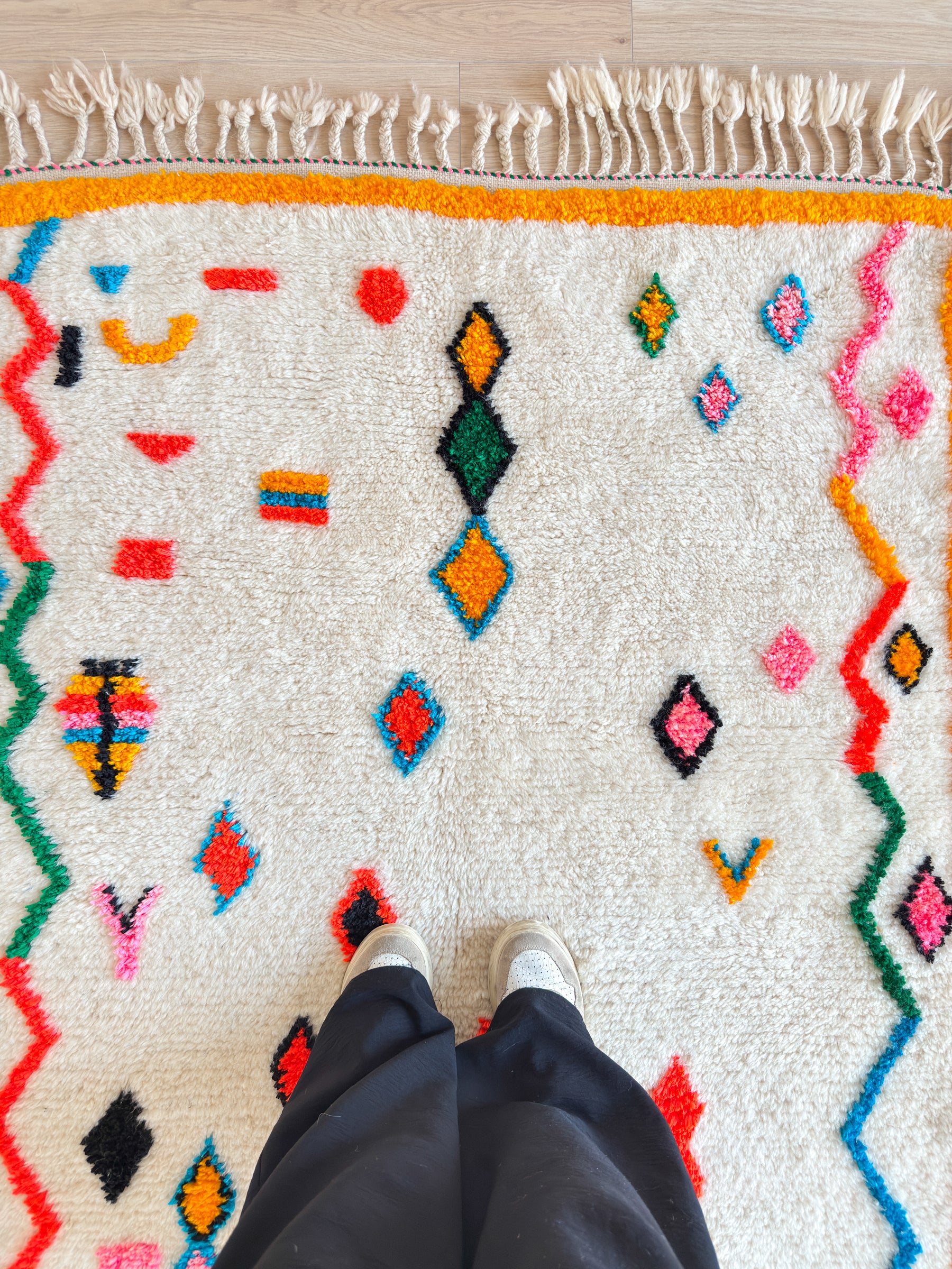 Colorful Berber rug 121 x 194 cm - No. 2475