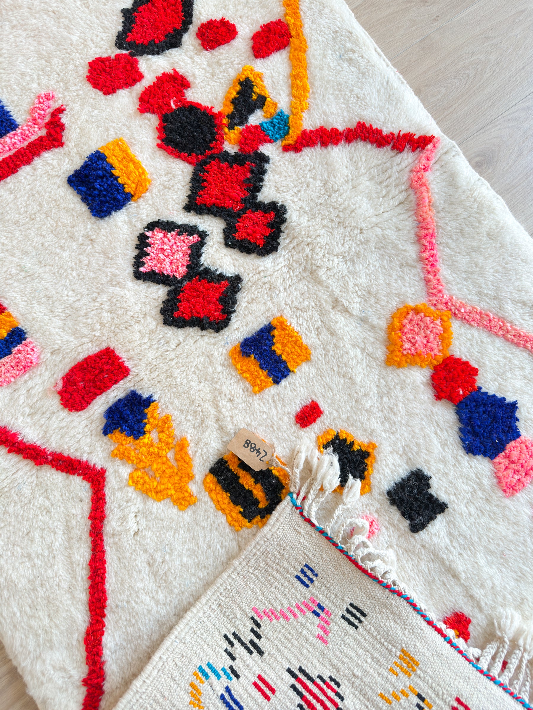 Colorful Berber rug 98 x 166 cm - No. 2488